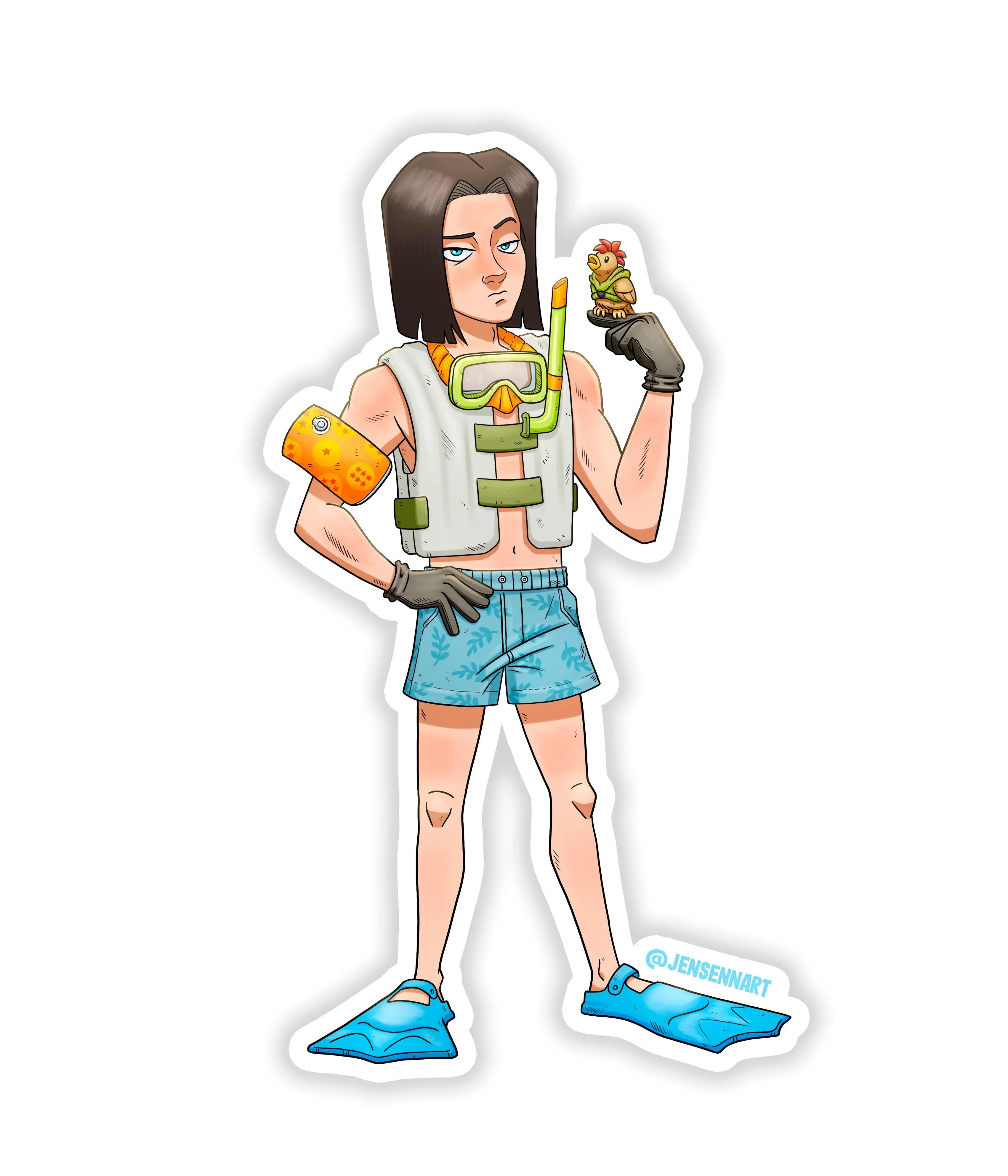 android-n17-rei-do-sticker - Rei do Sticker