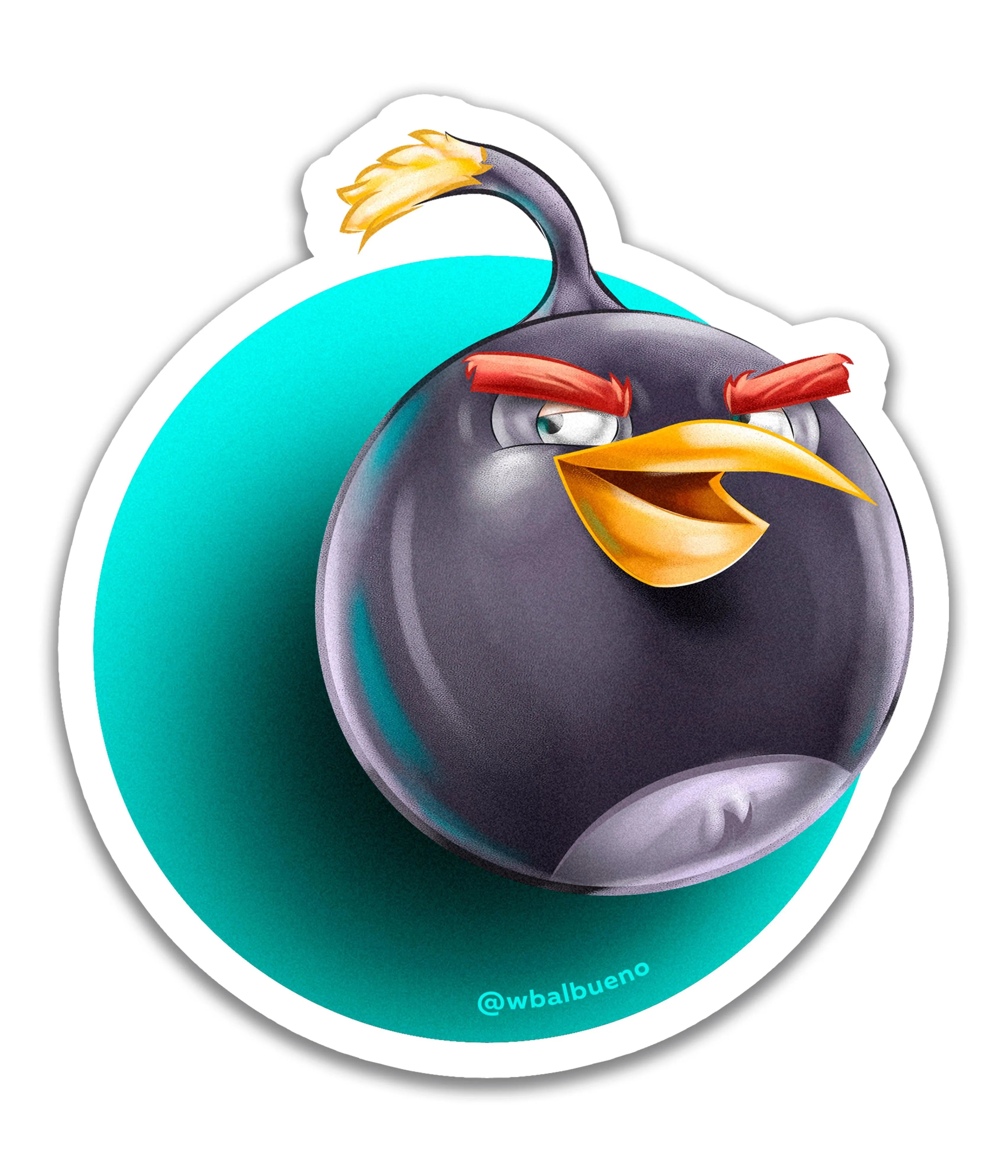 angry-birds-bomba-rei-do-sticker - Rei do Sticker