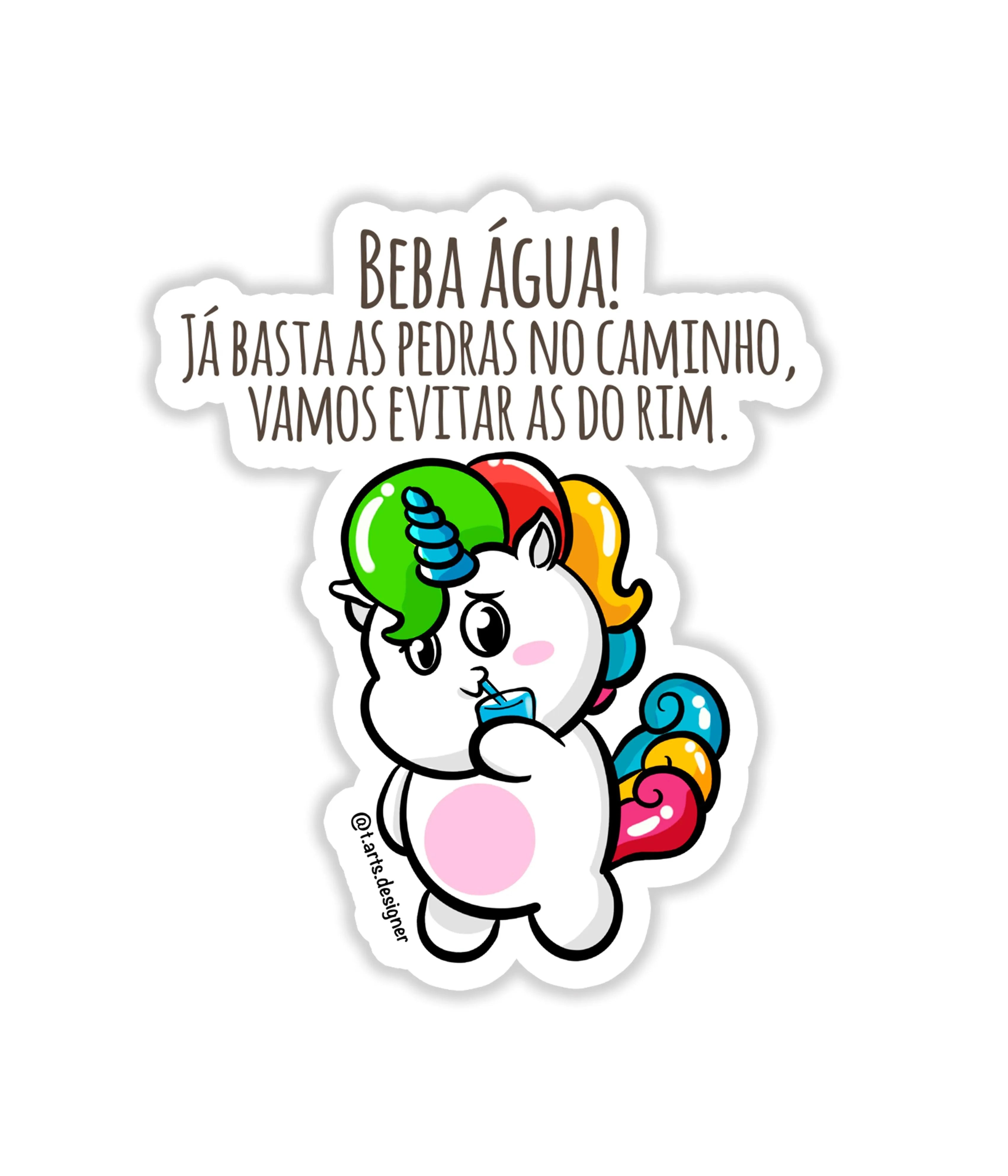 Beba Água - Rei do Sticker