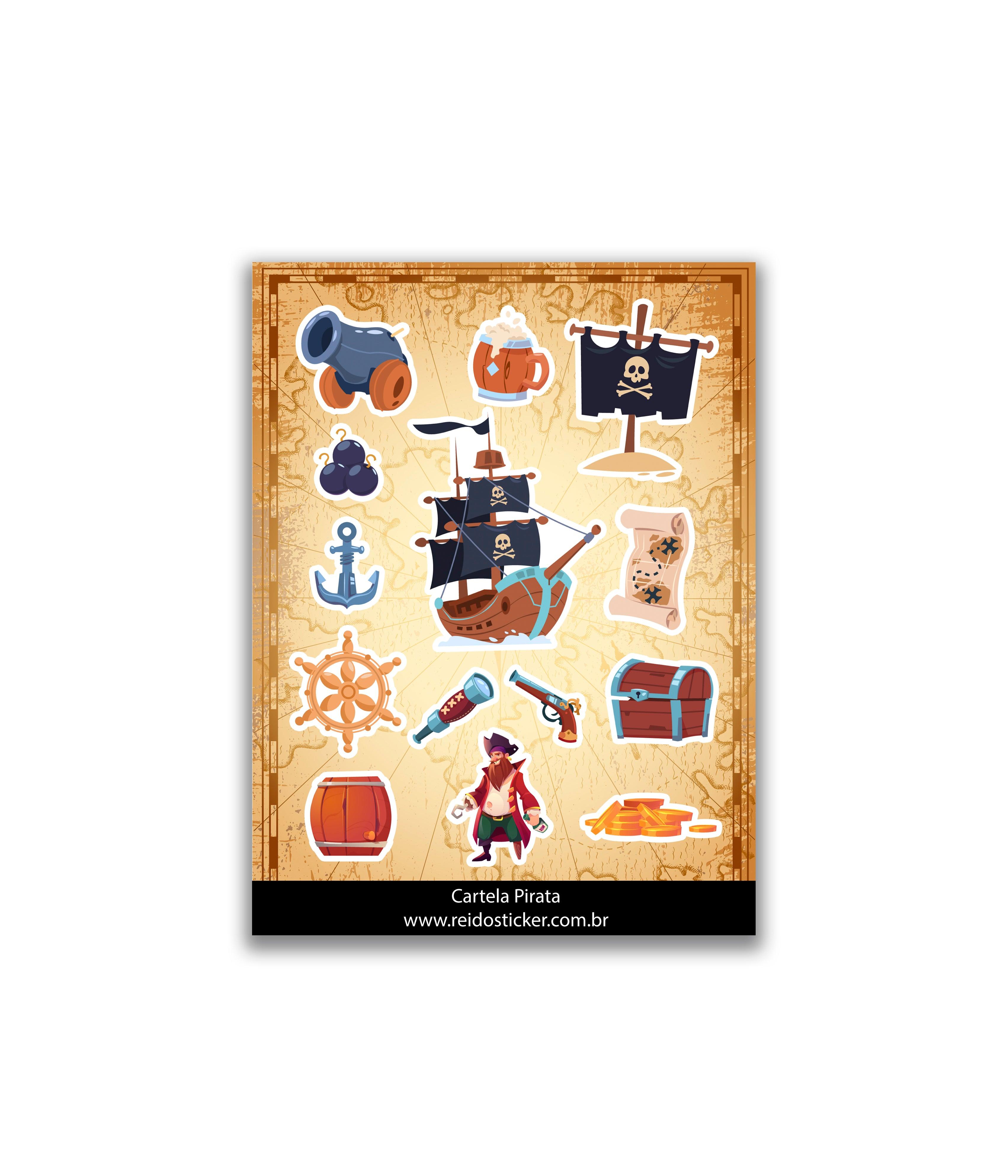 Cartela Pirata - Rei do Sticker