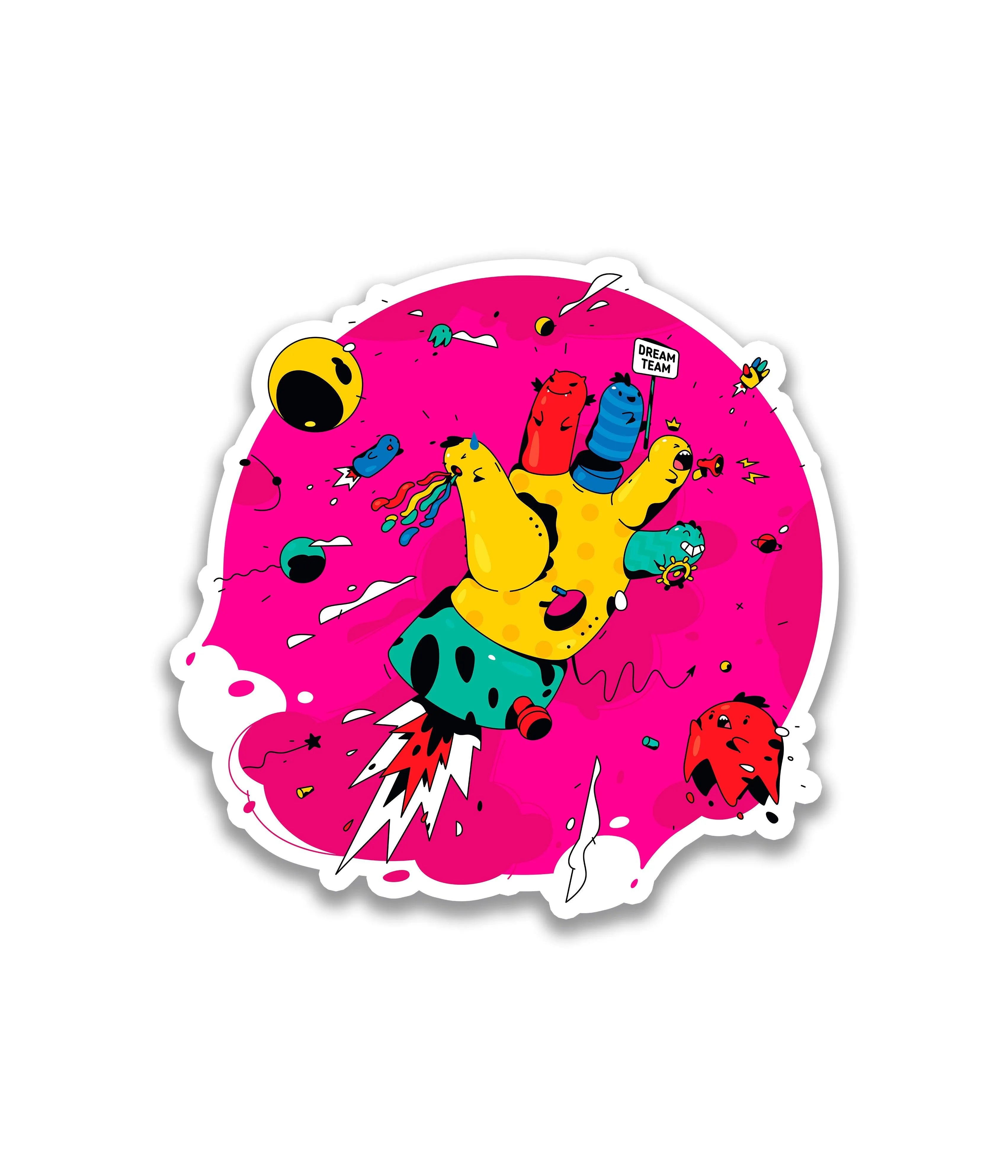 Dedos no Espaço - Rei do Sticker