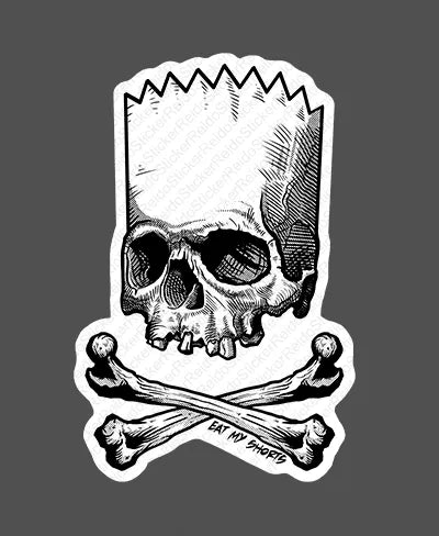 Eat My Shorts - Rei do Sticker