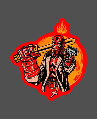 Hellboy - Rei do Sticker