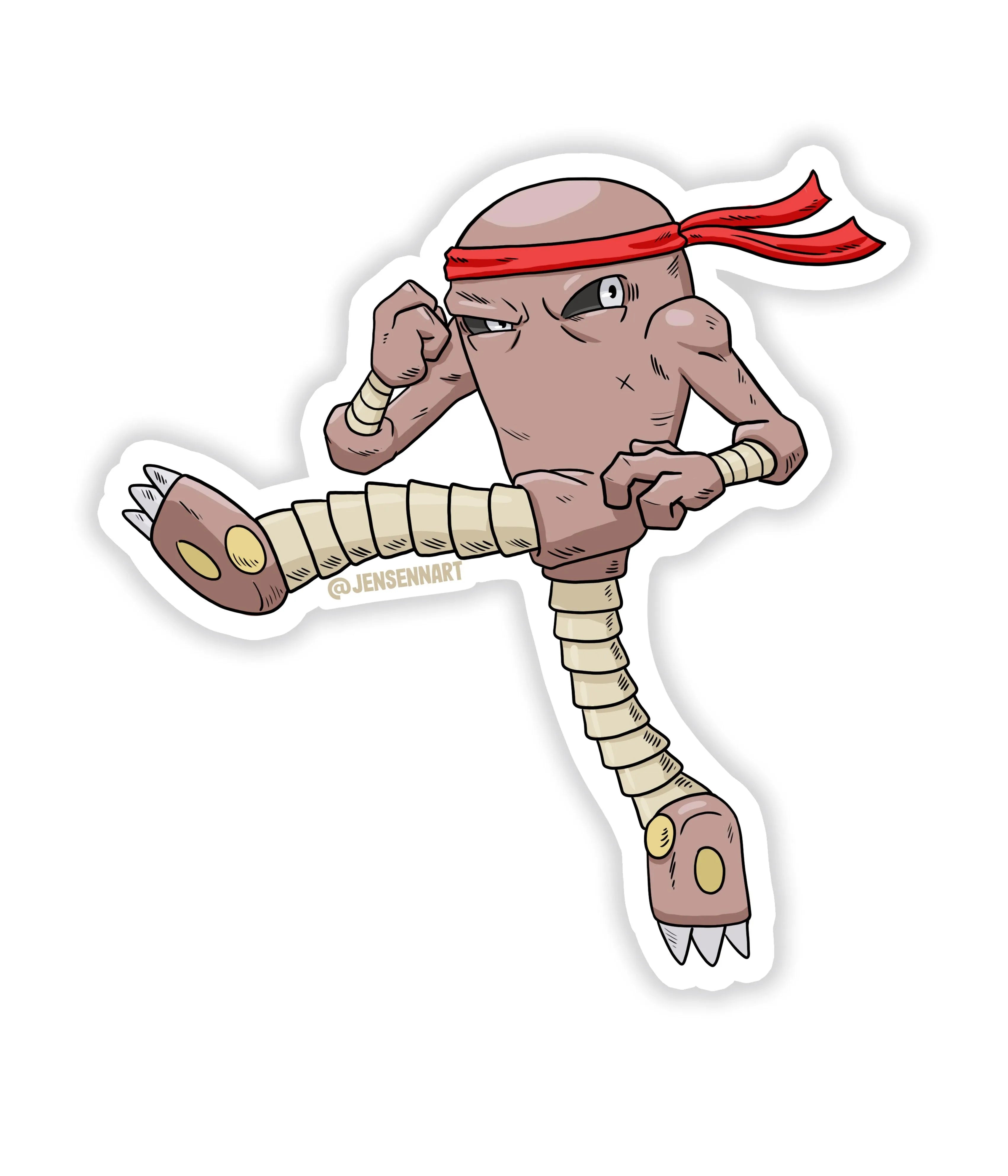 Hitmonlee - Rei do Sticker