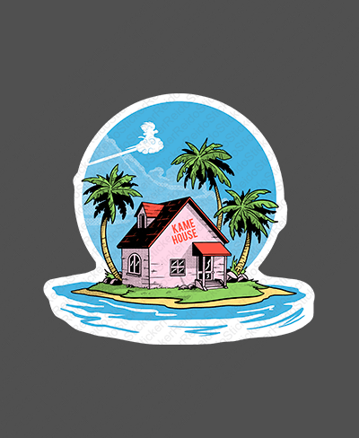 Kame House - Rei do Sticker