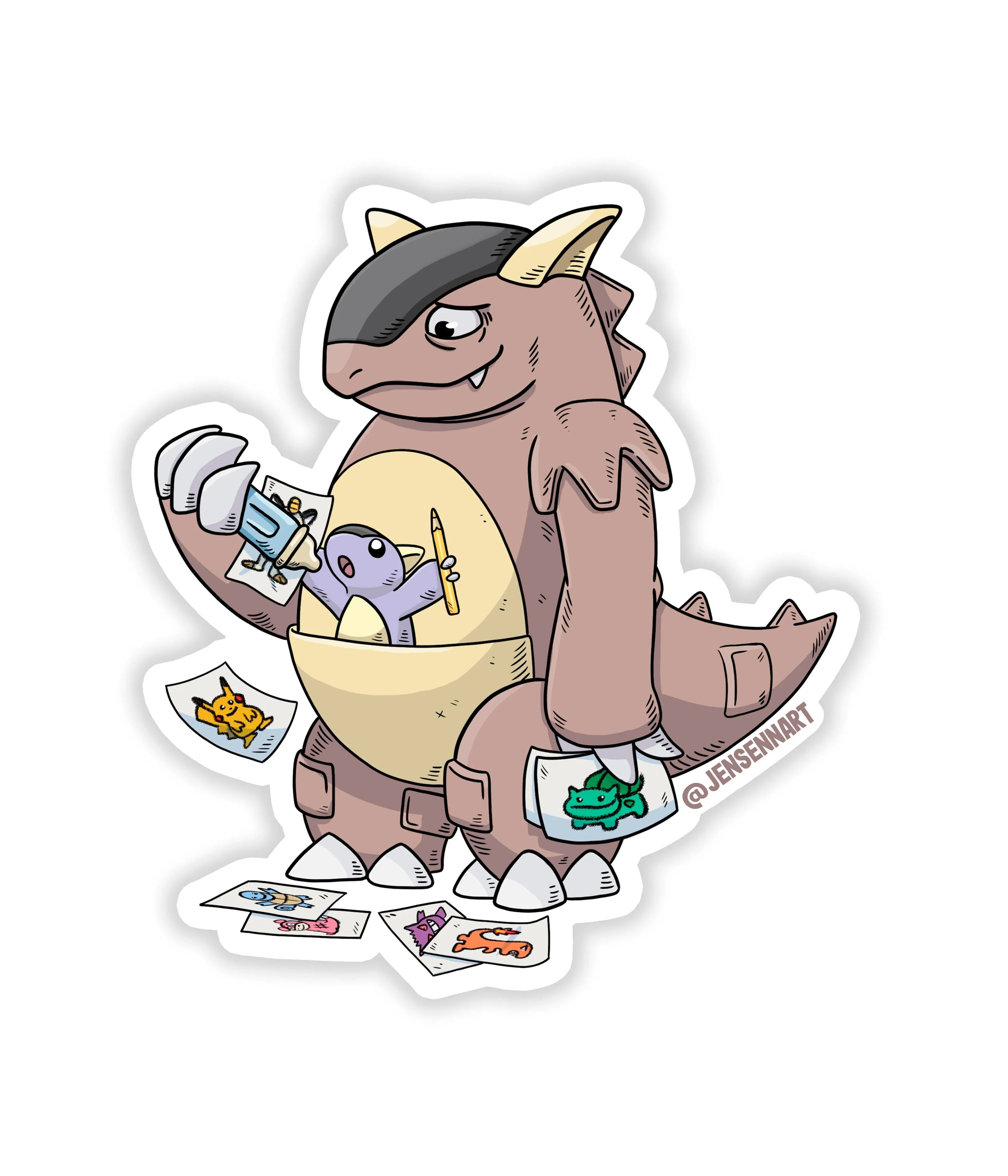 Kangaskha - Rei do Sticker