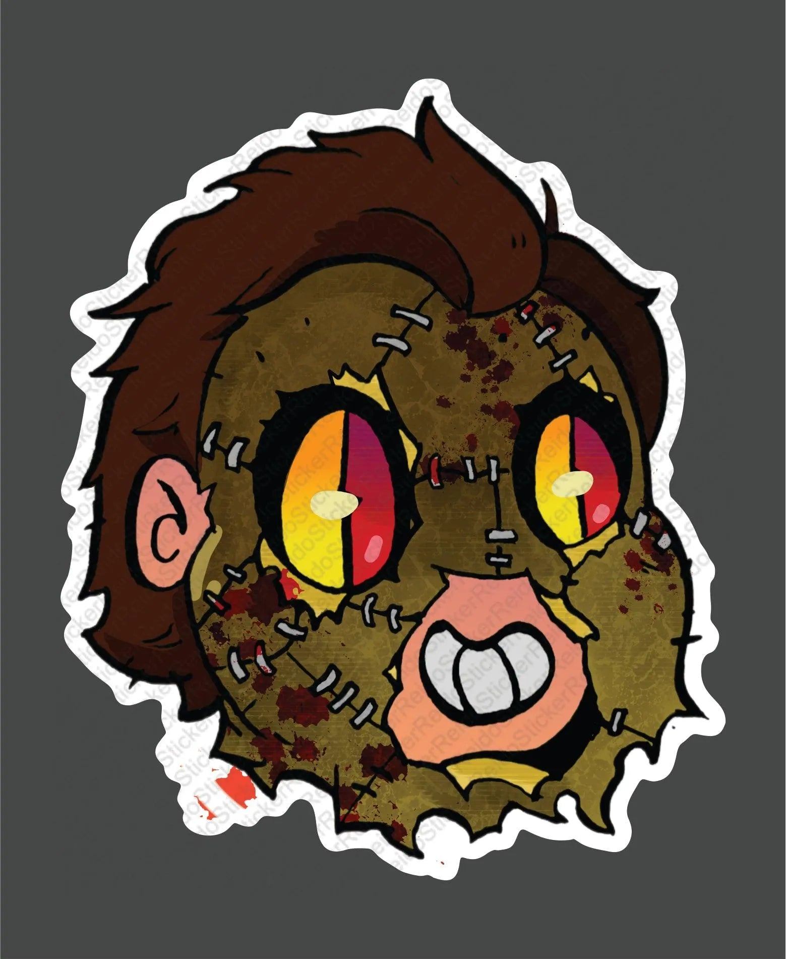 Leather Face - Rei do Sticker