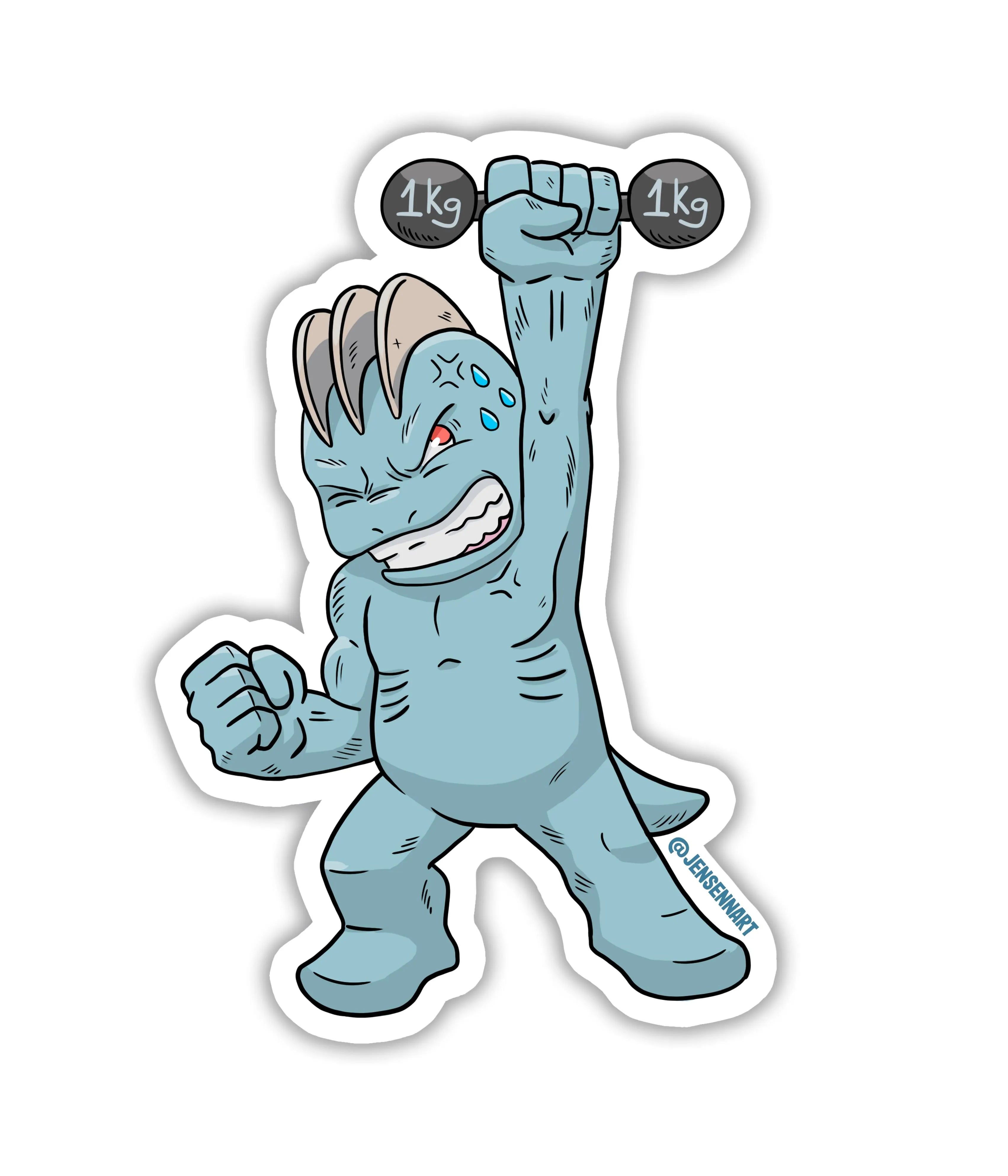 Machop - Rei do Sticker