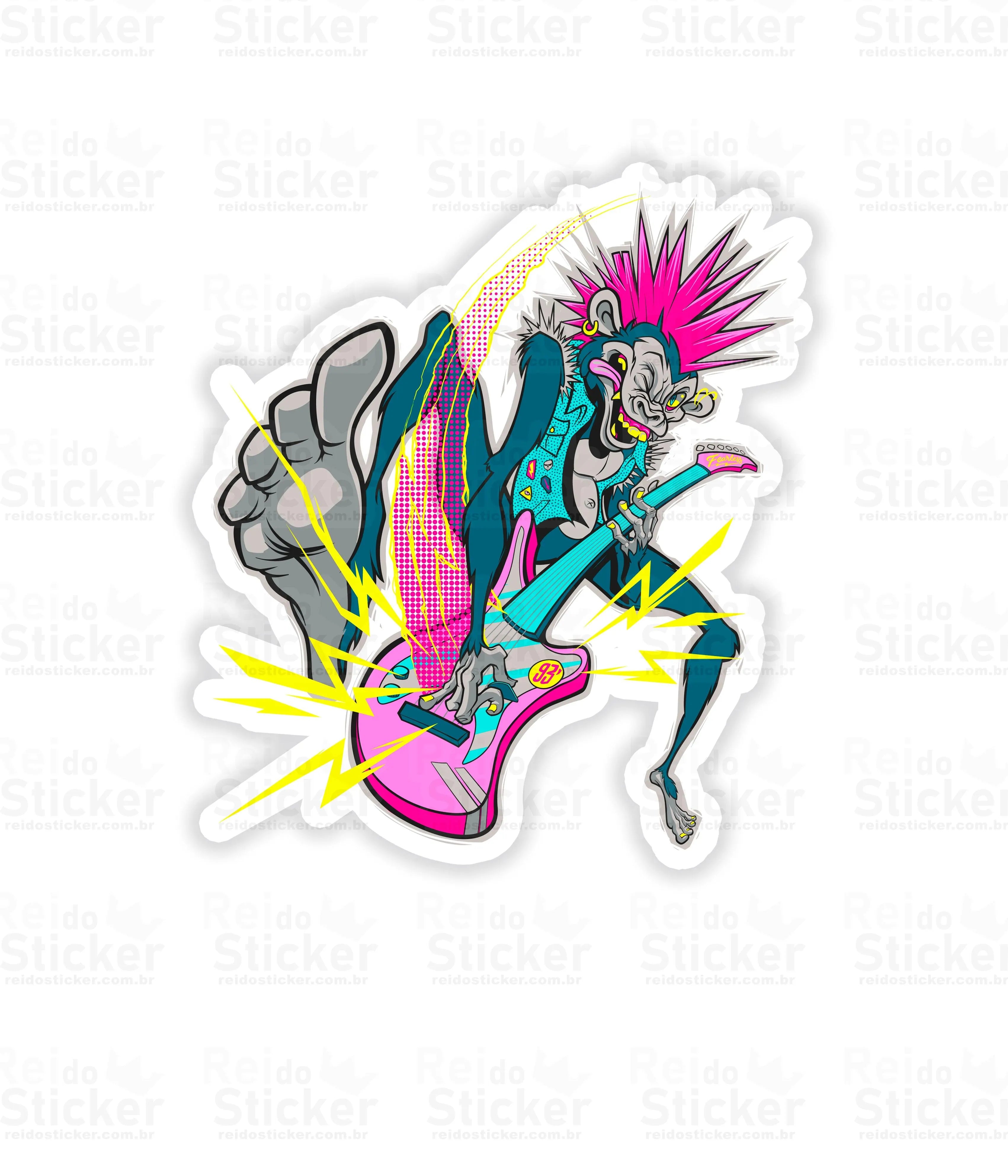 Monkey Punk - Rei do Sticker