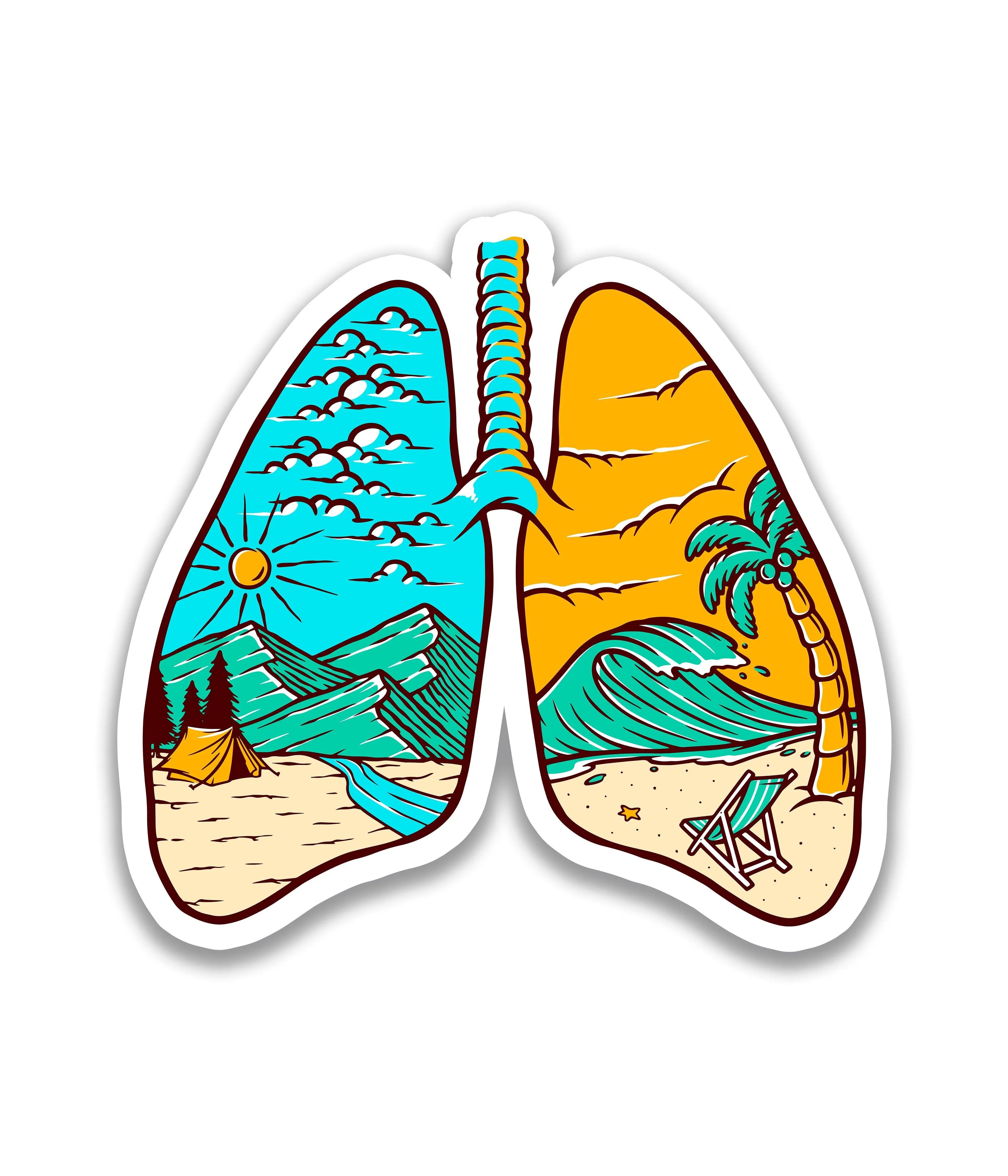 Pulmão Natural - Rei do Sticker