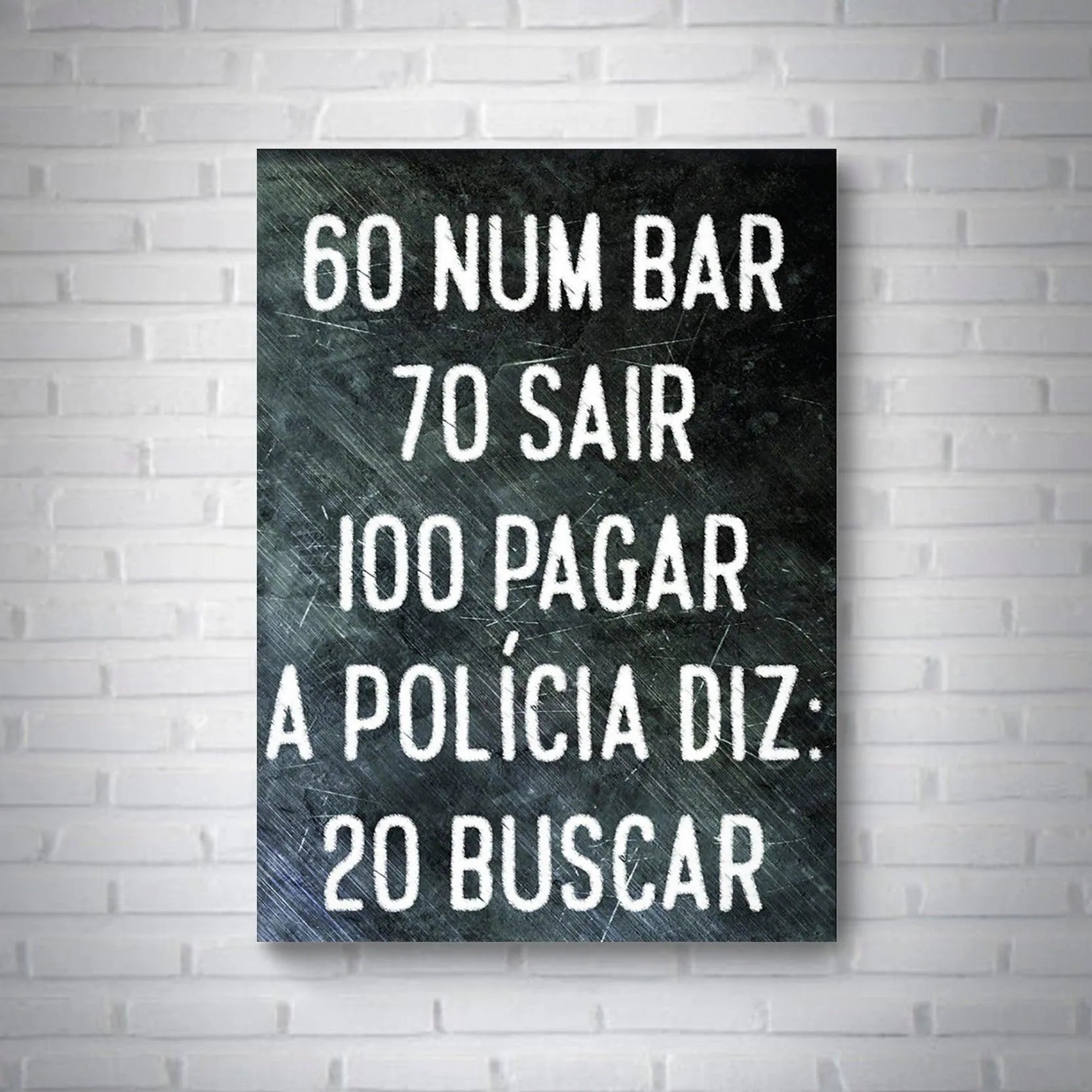 Quadro 60 Num Bar - Rei do Sticker