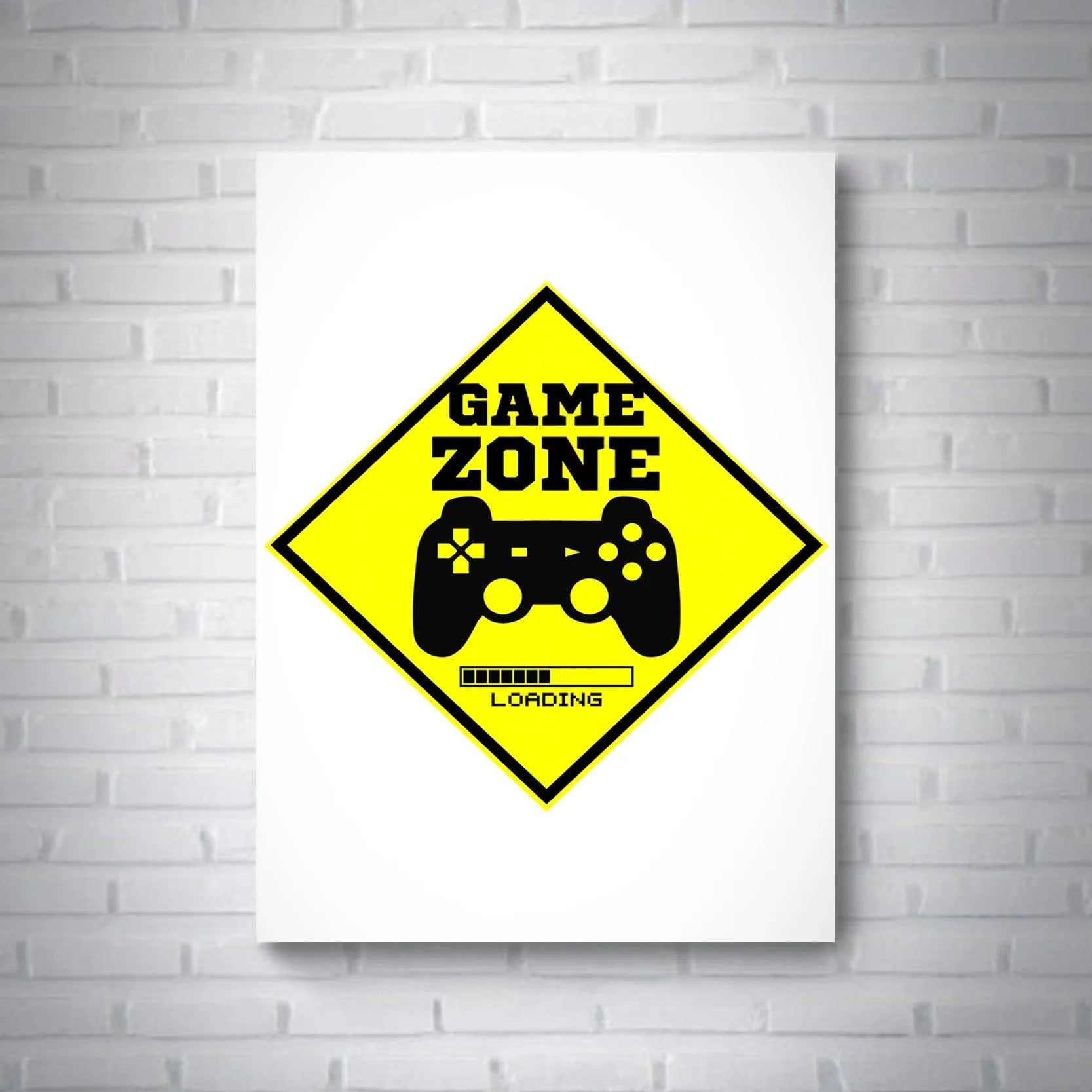 Quadro Game Zone - Rei do Sticker