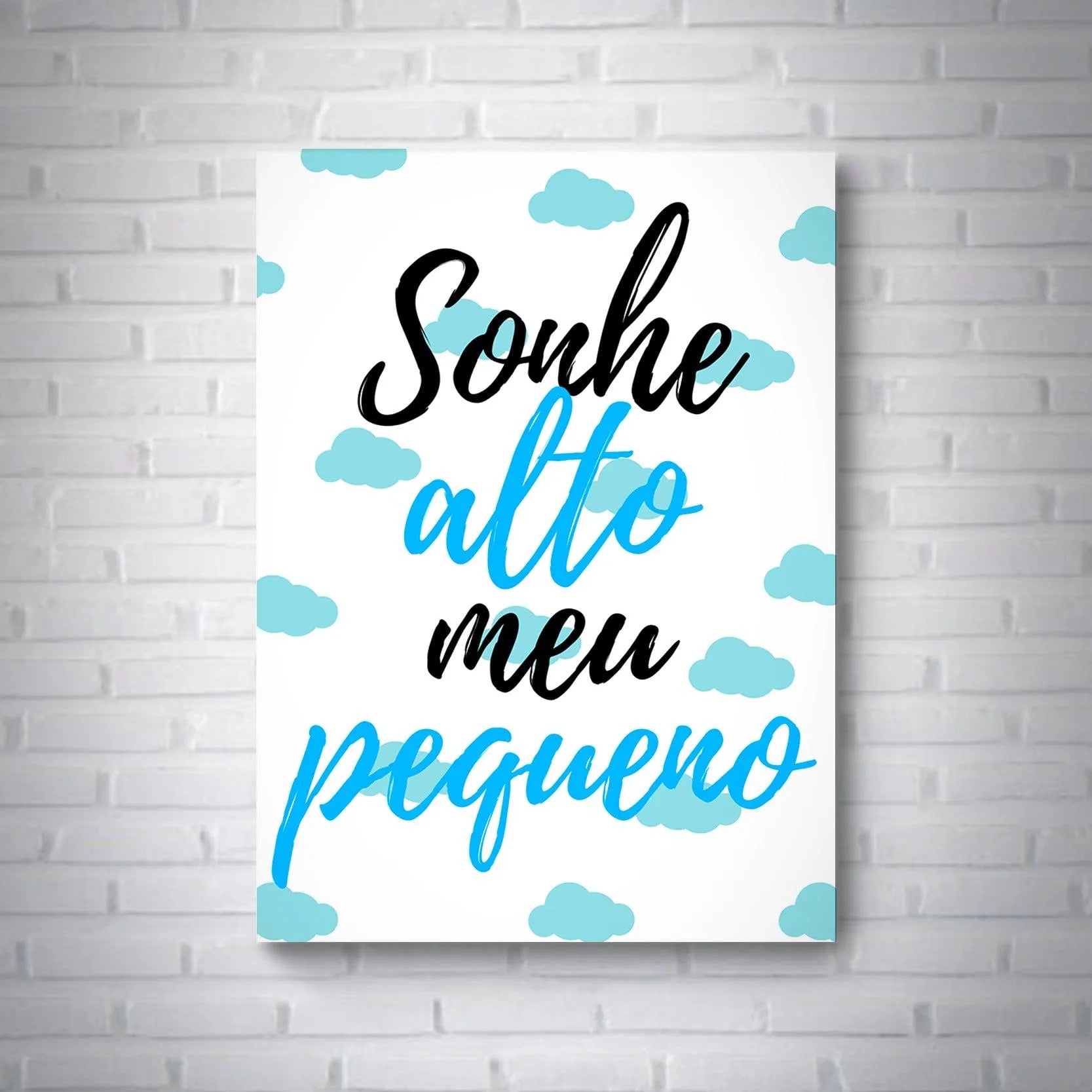 Quadro Sonhe Alto V2 - Rei do Sticker