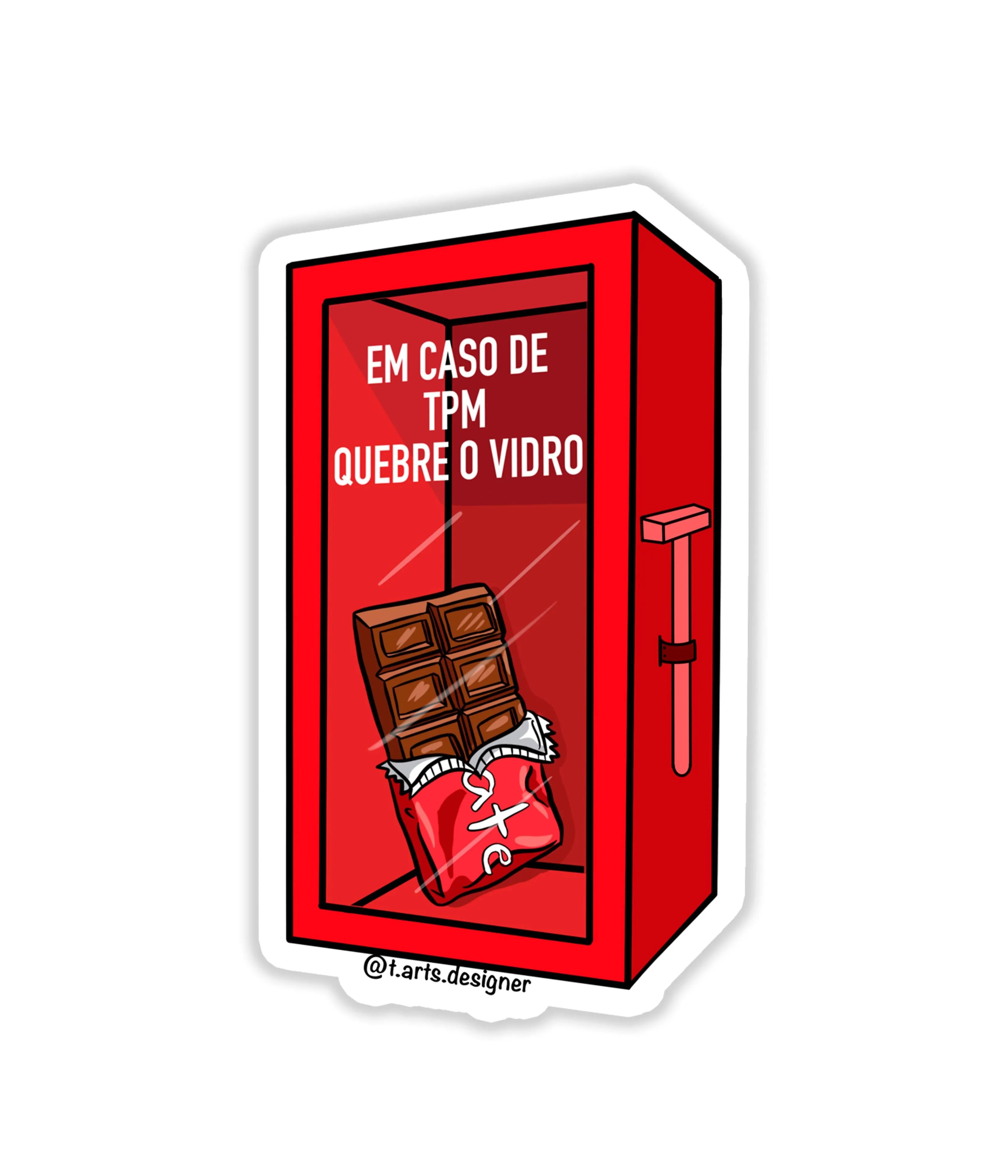 Quebre O Vidro - Rei do Sticker