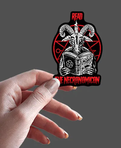 Read The Necronomicon - Rei do Sticker