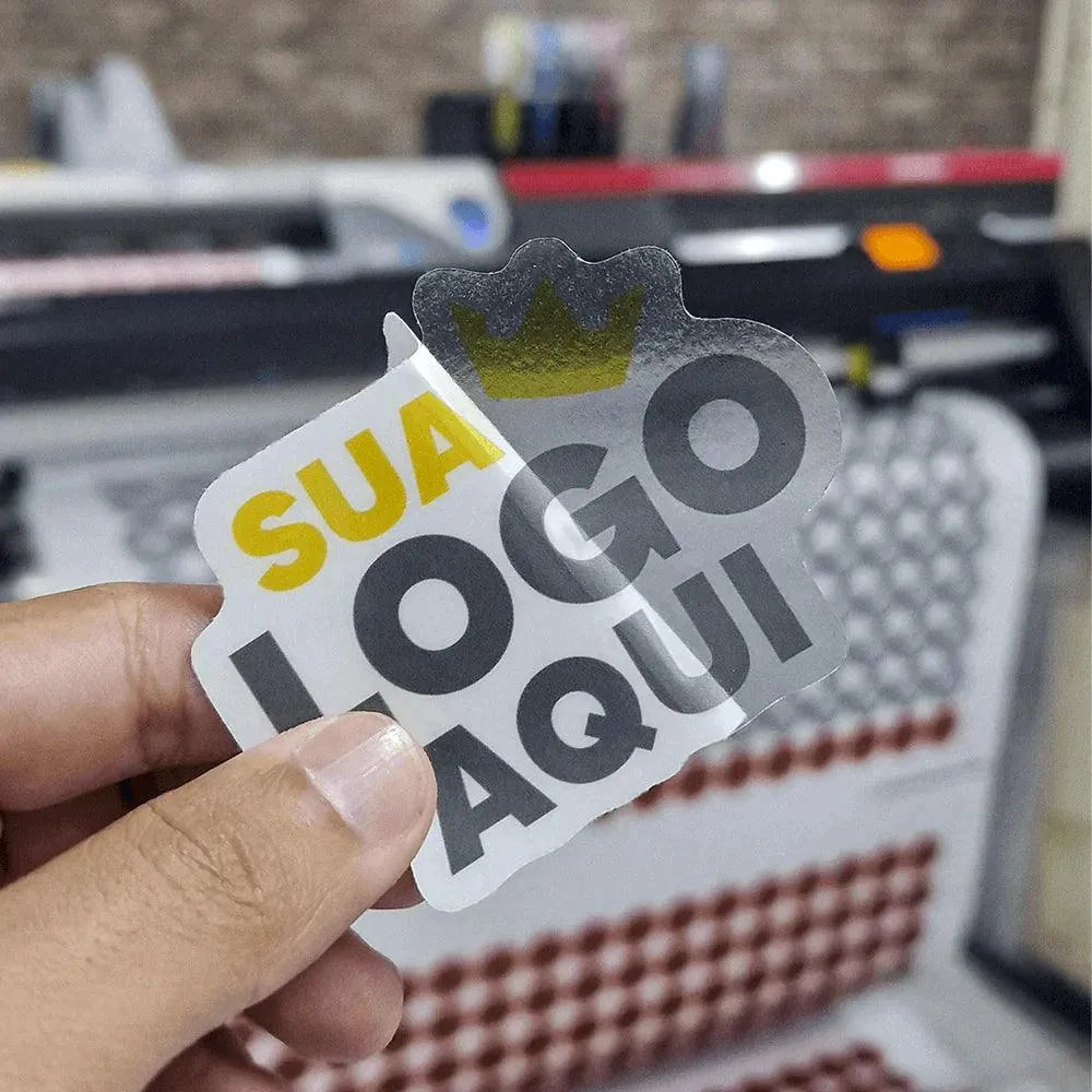 Sticker - 100 unidades 5,5 x 5,5 cm - Rei do Sticker