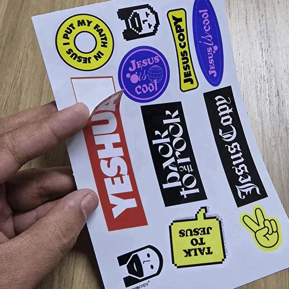 Sticker 200 unidades 7 x 5,4 cm - Rei do Sticker