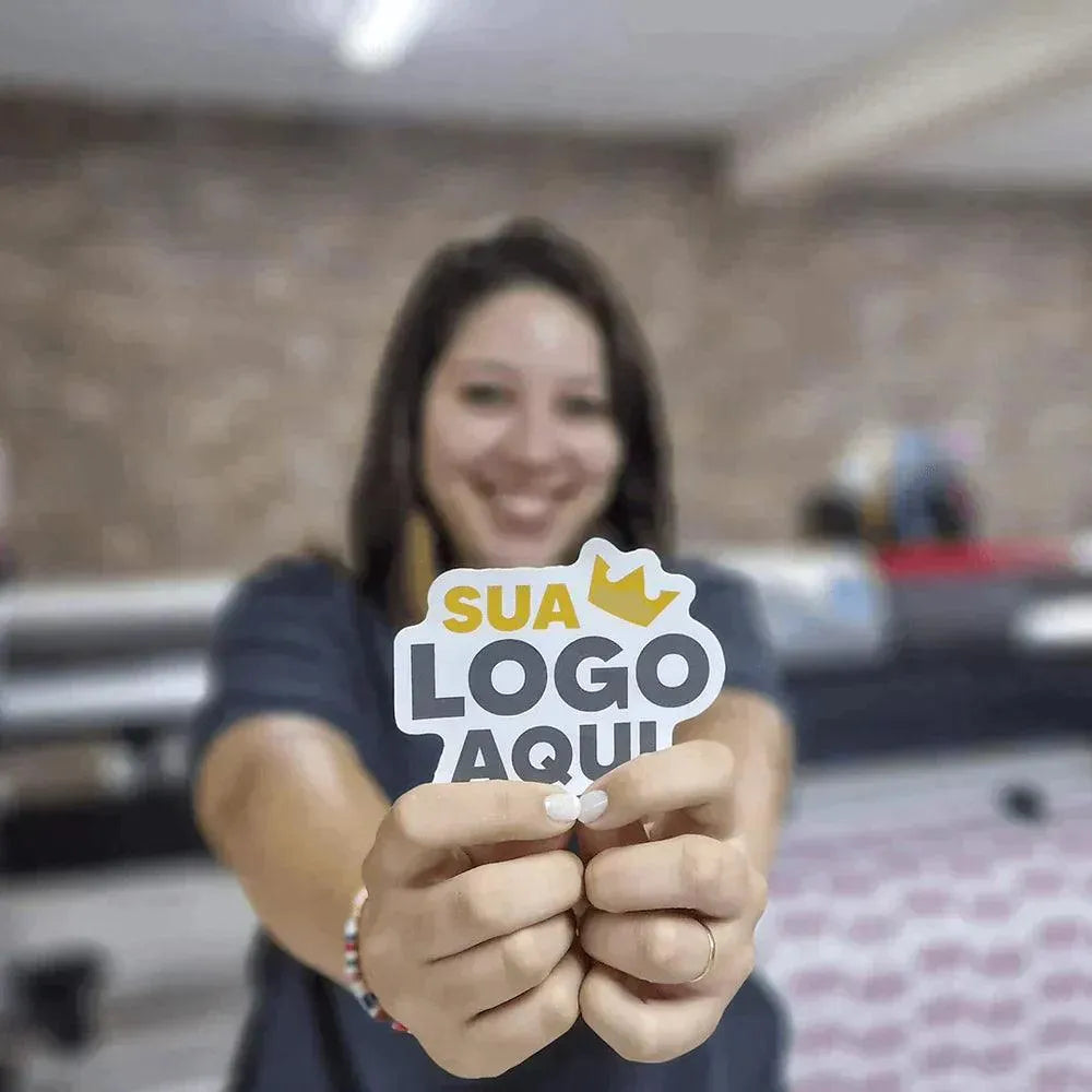 Sticker 200 unidades 7 x 5,4 cm - Rei do Sticker