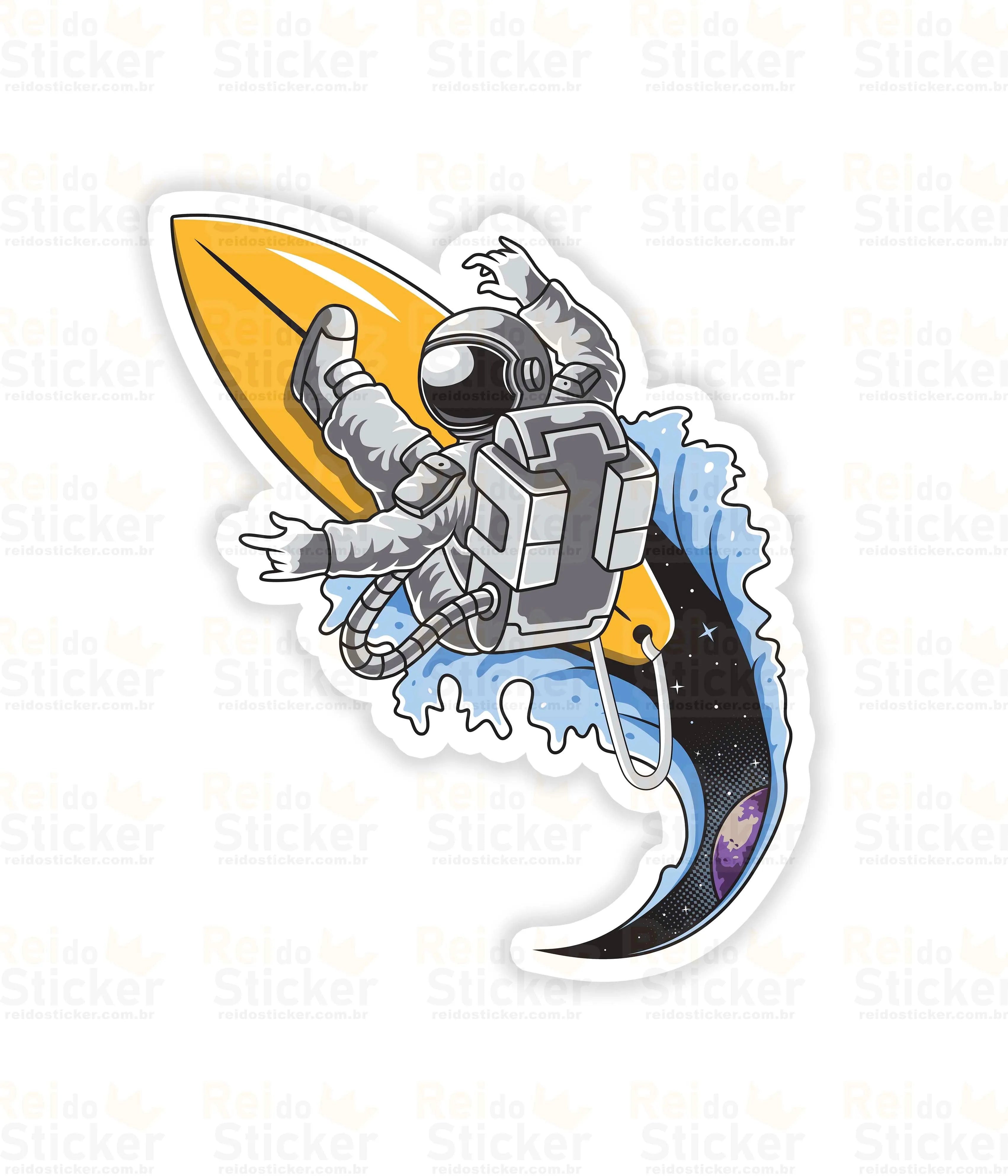 Surfando No Espaço v2 - Rei do Sticker