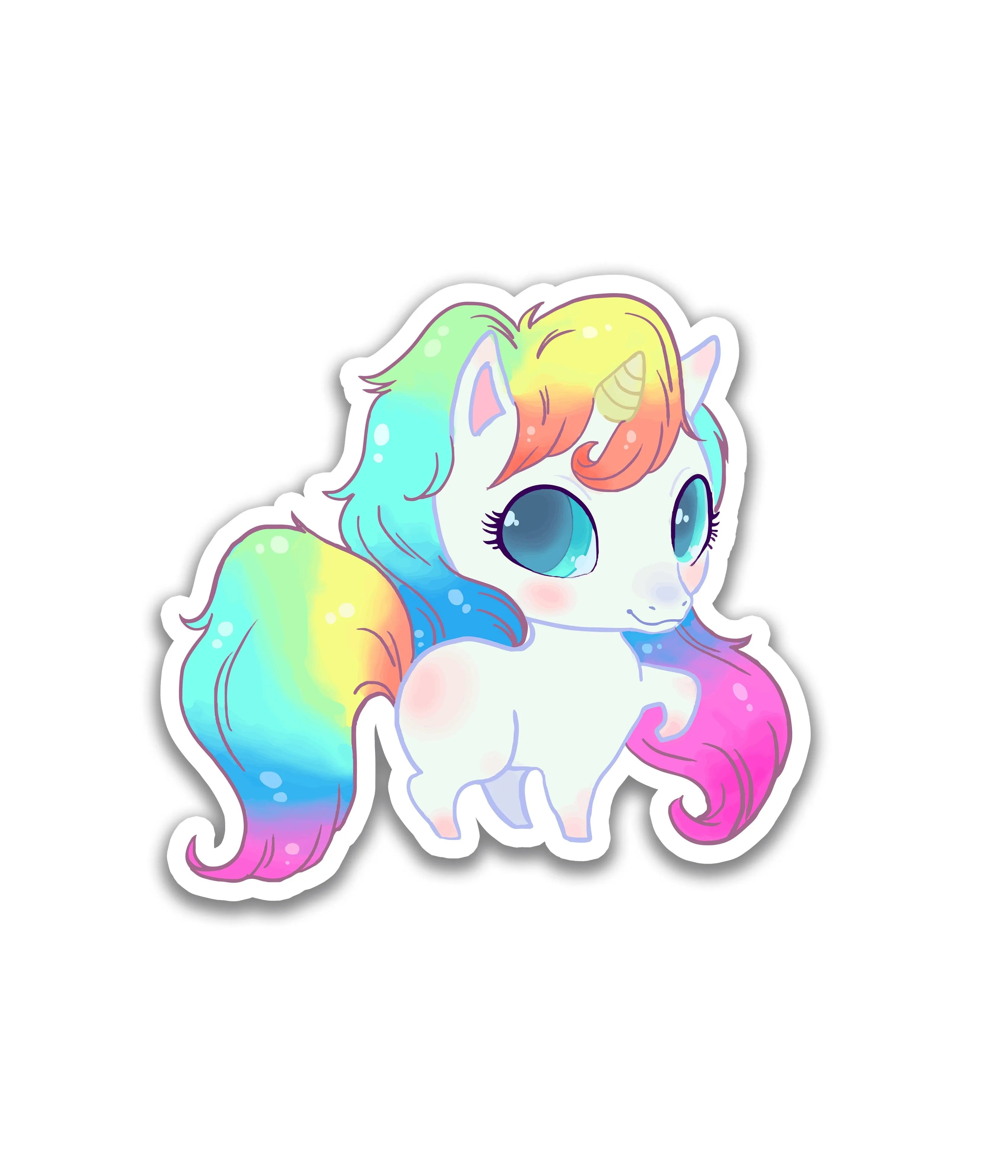 Unicornio Colorido - Rei do Sticker