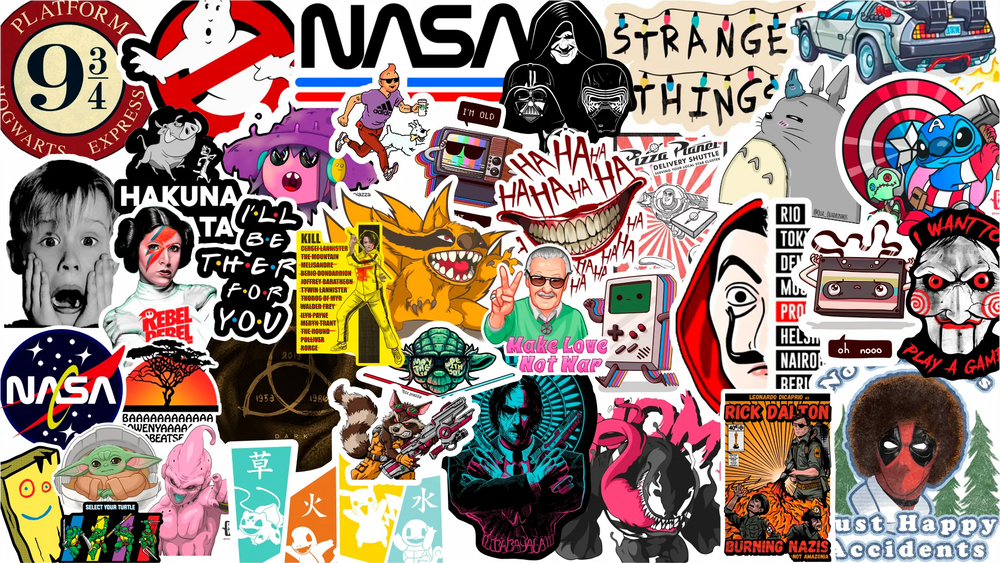 Adesivos de Séries, FIlme e da Cultura POP – Rei do Sticker
