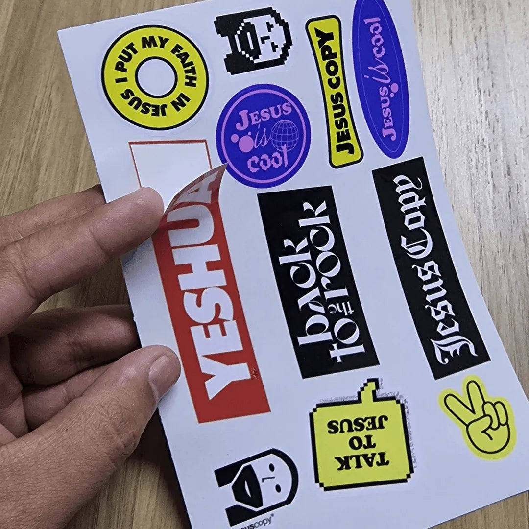 25 CARTELAS ADESIVAS - Rei do Sticker