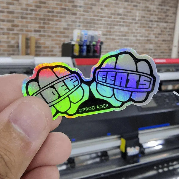 500 ADESIVOS HOLOGRÁFICOS - Rei do Sticker