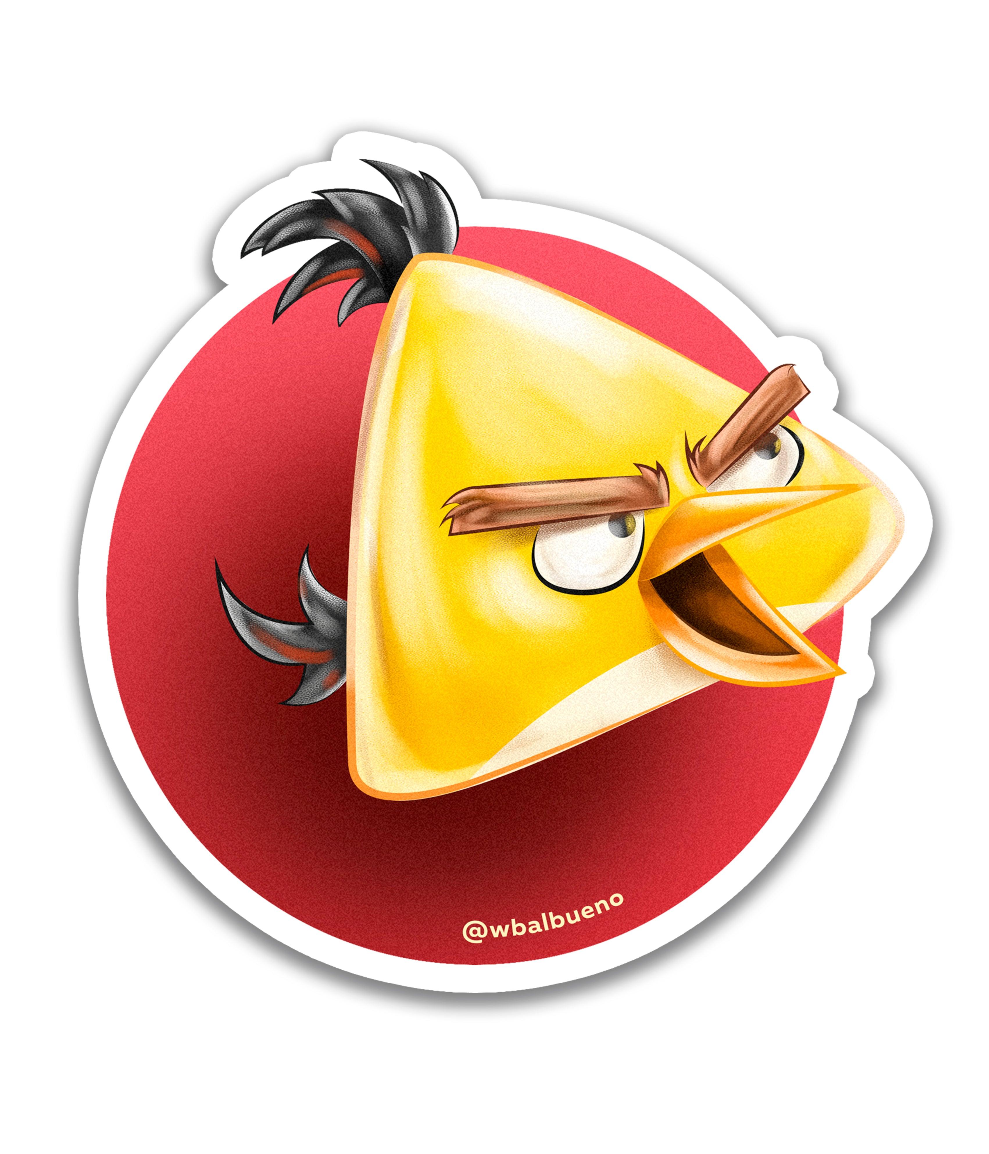 Angry birds chuck - Rei do Sticker