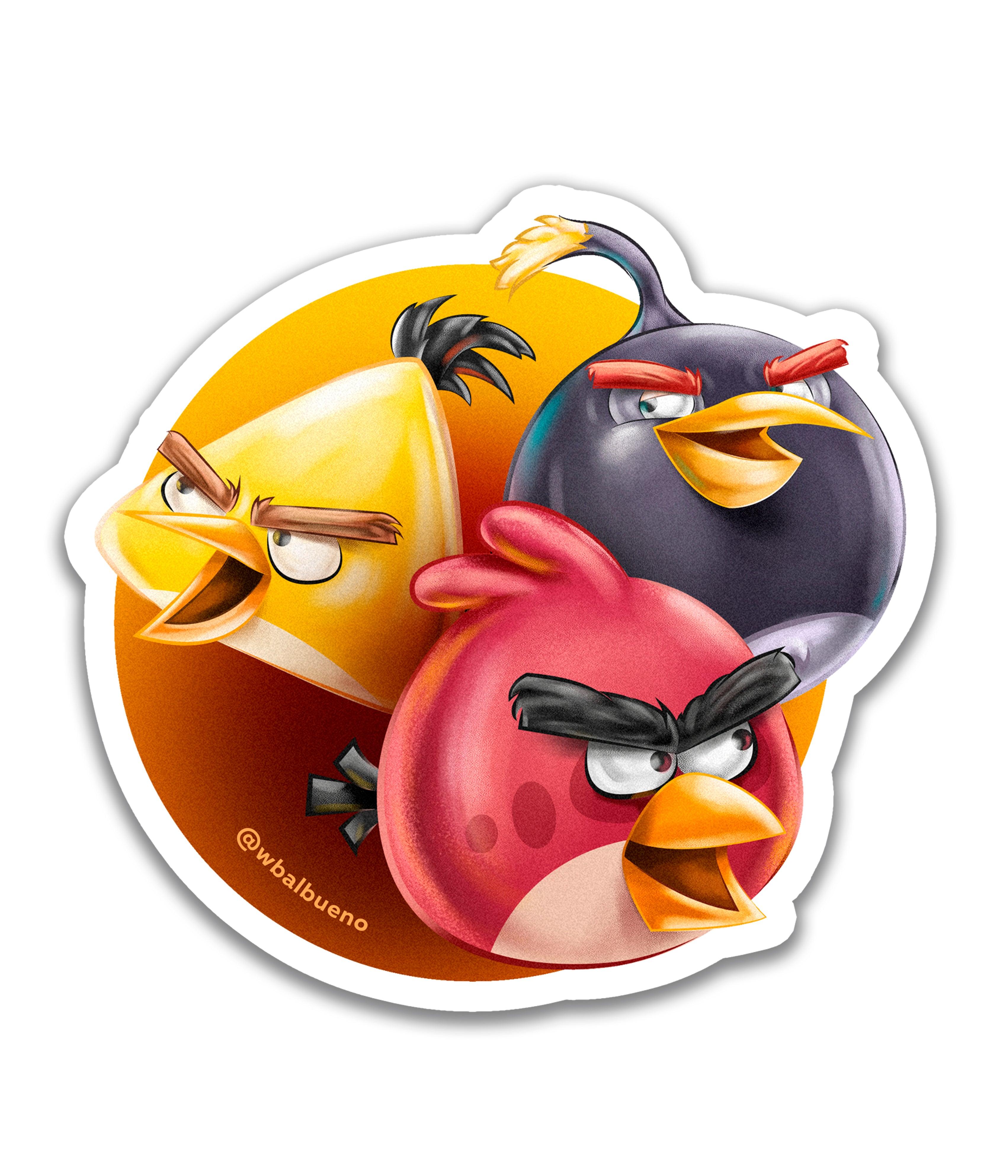 Angry birds - Rei do Sticker