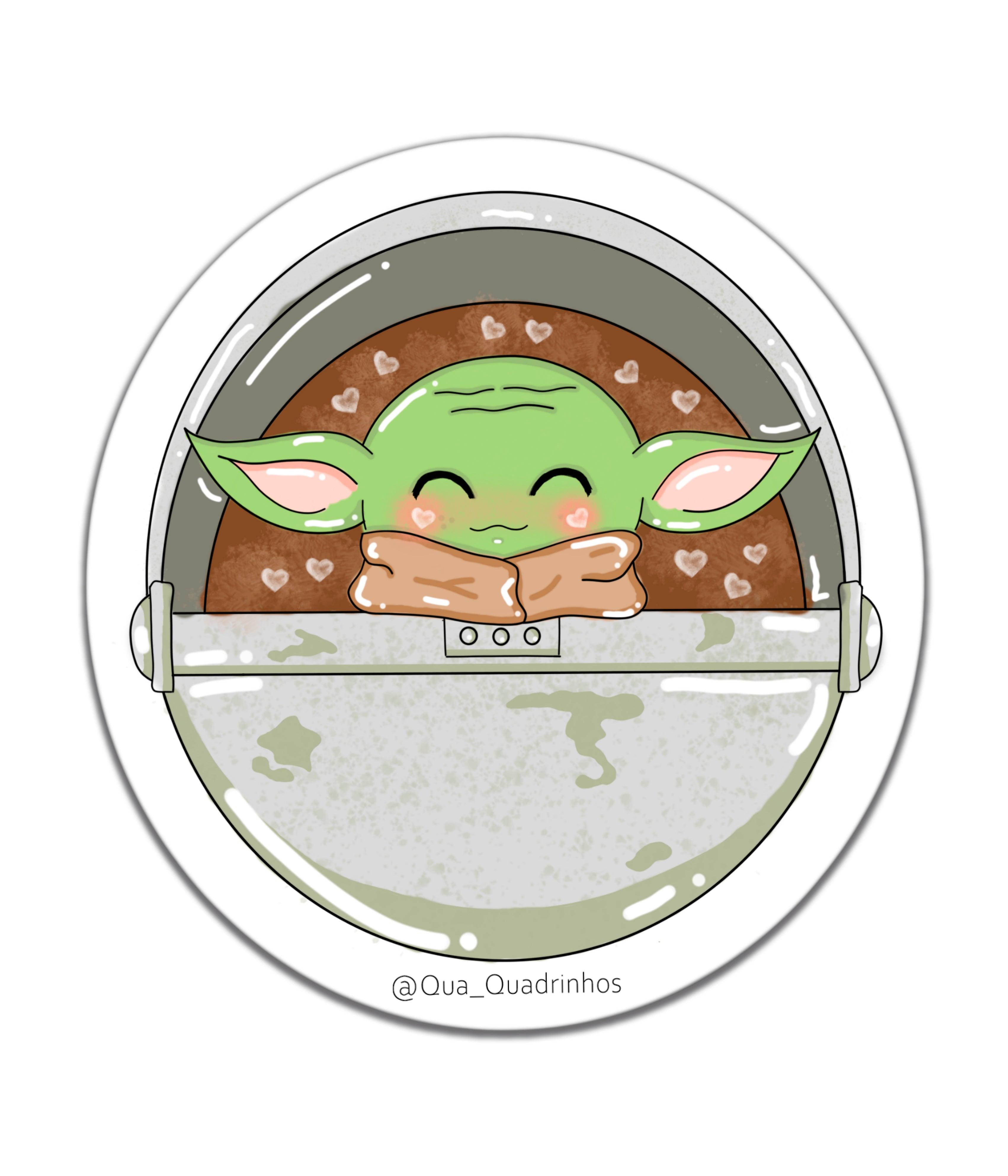 Baby Yoda - Rei do Sticker