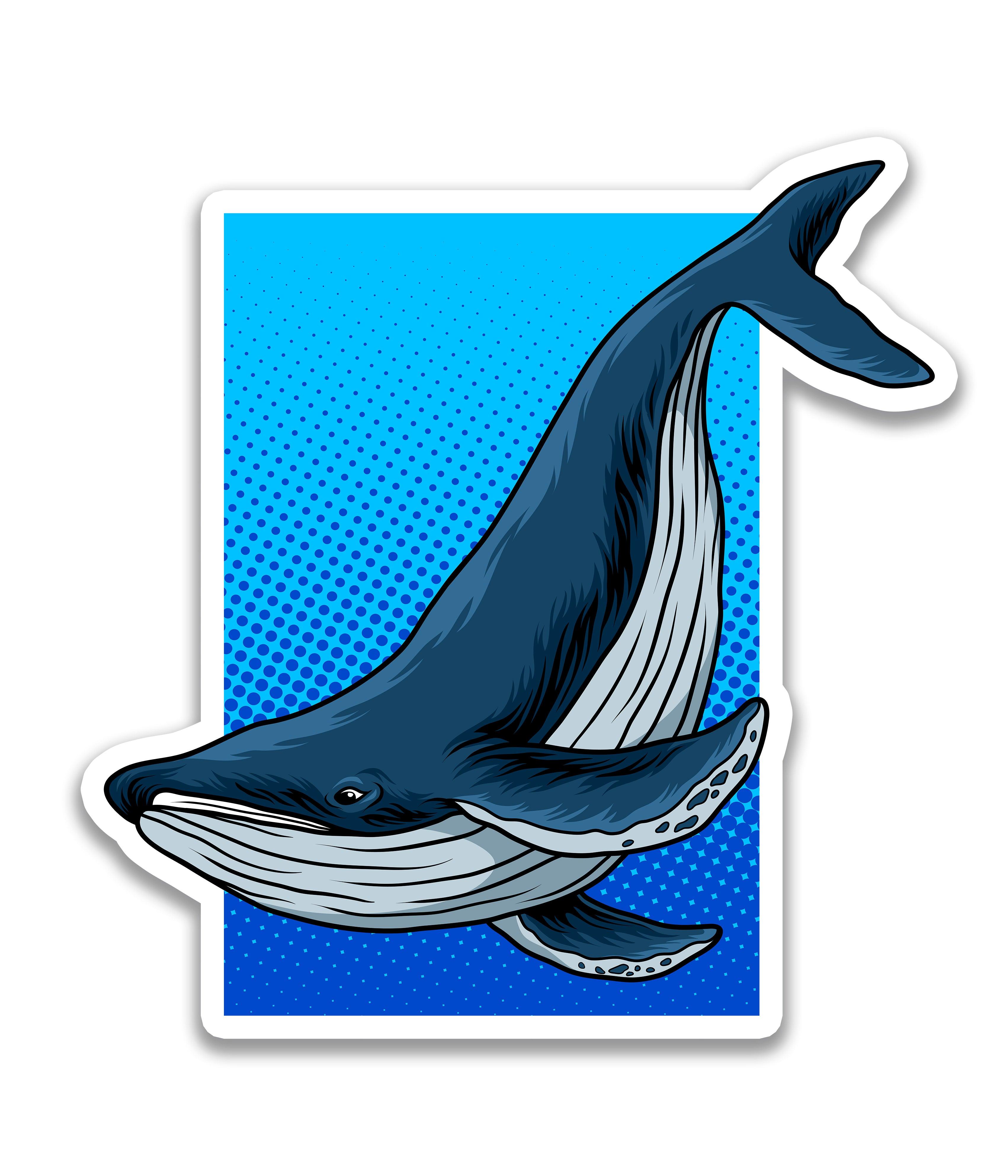 Baleia Azul - Rei do Sticker