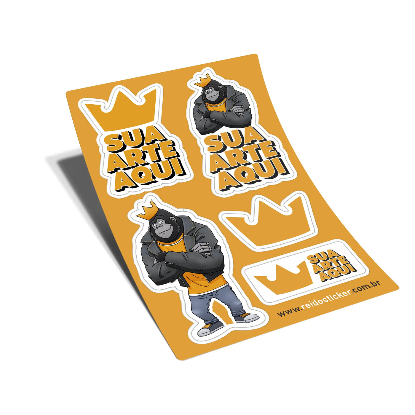 Cartela de Adesivos Personalizados | Rei do Sticker