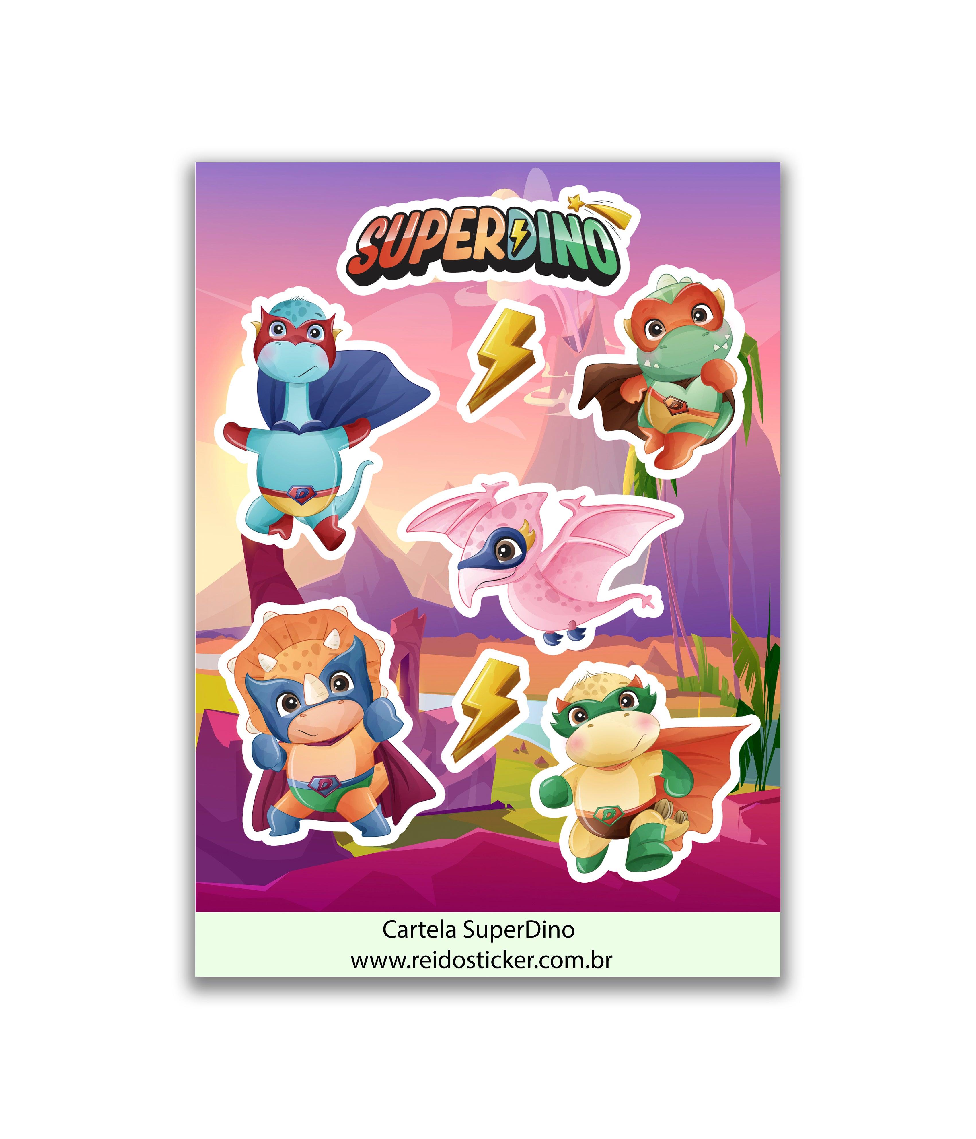 Cartela SuperDino - Rei do Sticker