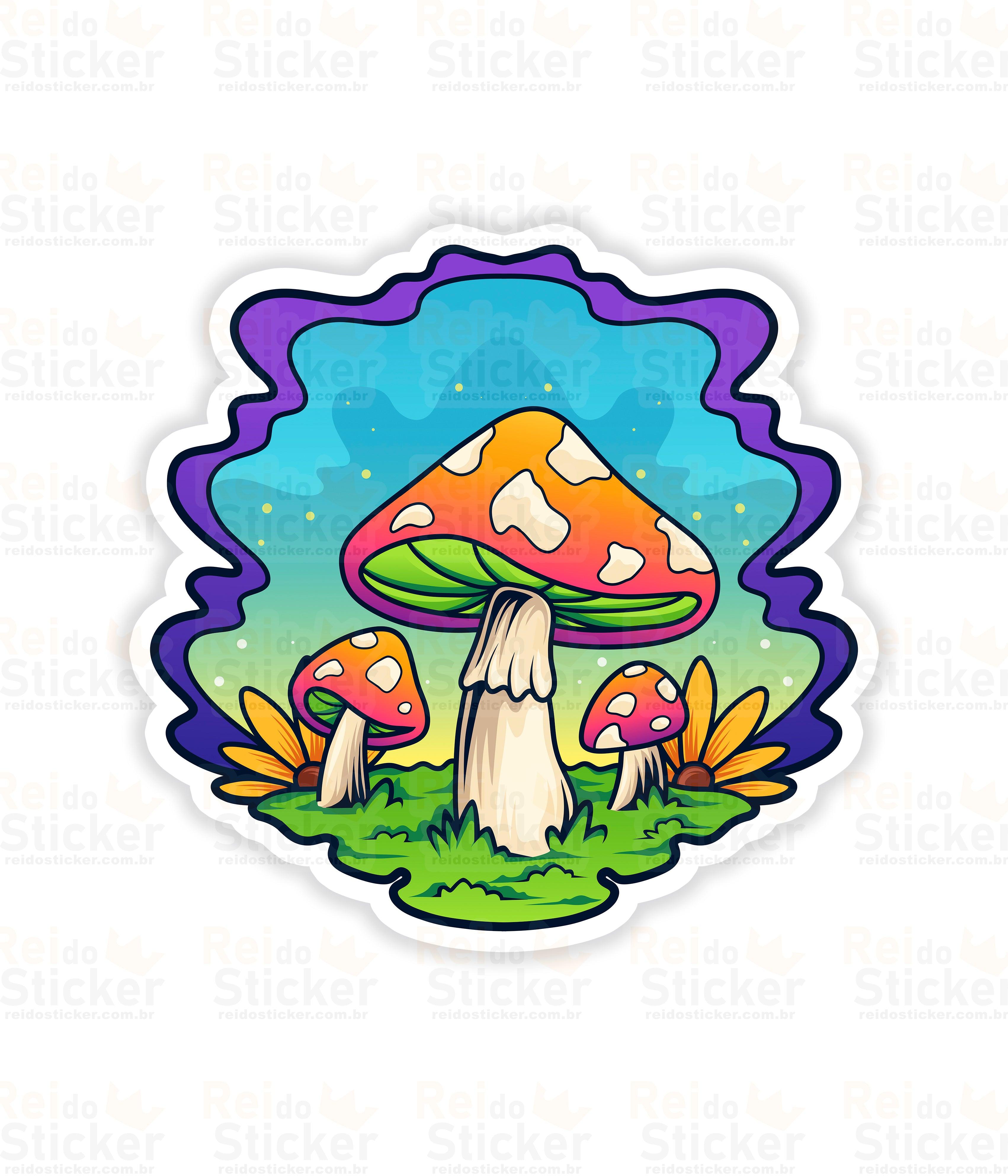 Cogumelo Trippy - Rei do Sticker