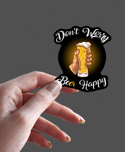 Dont Worry Beer Happy - Rei do Sticker