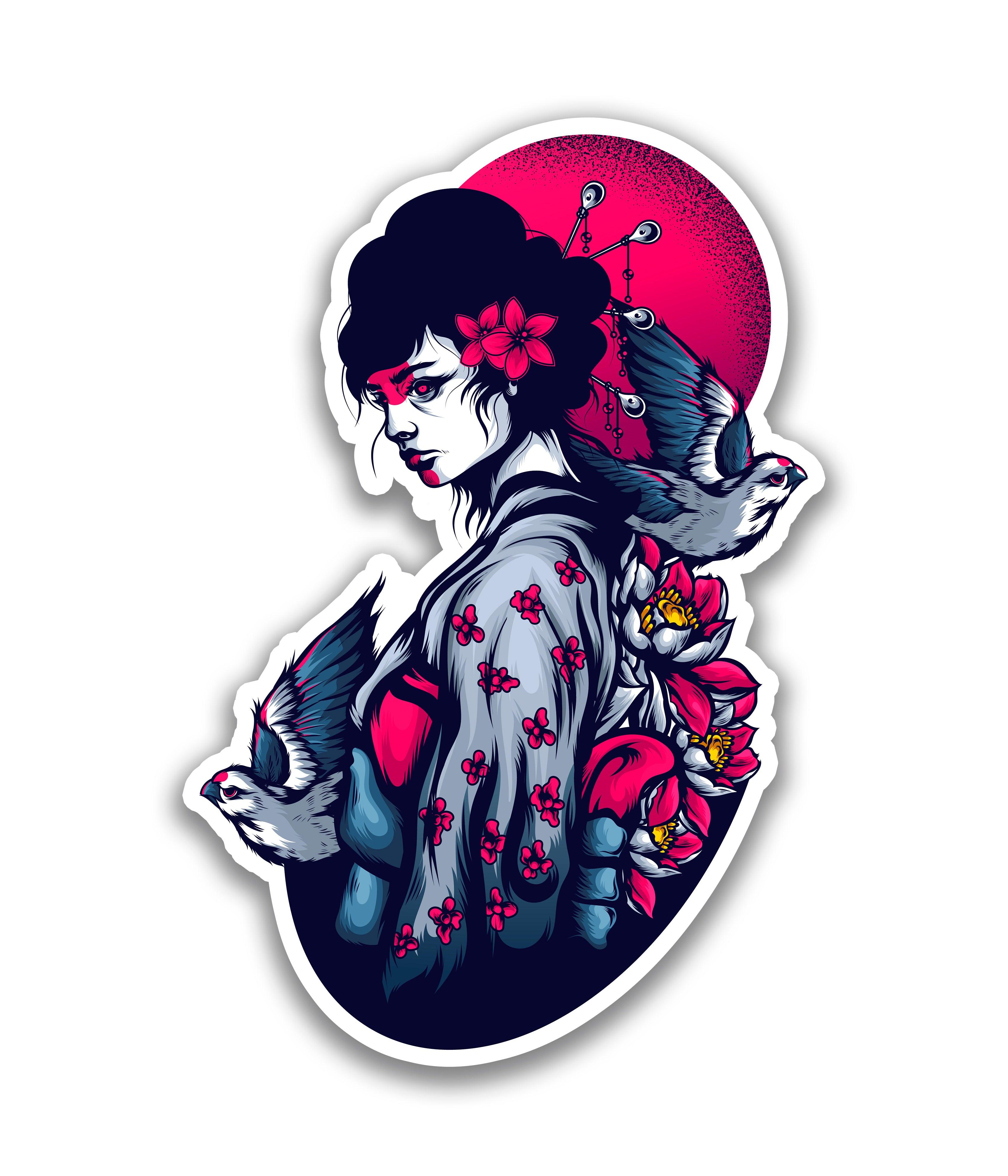Geisha - Rei do Sticker