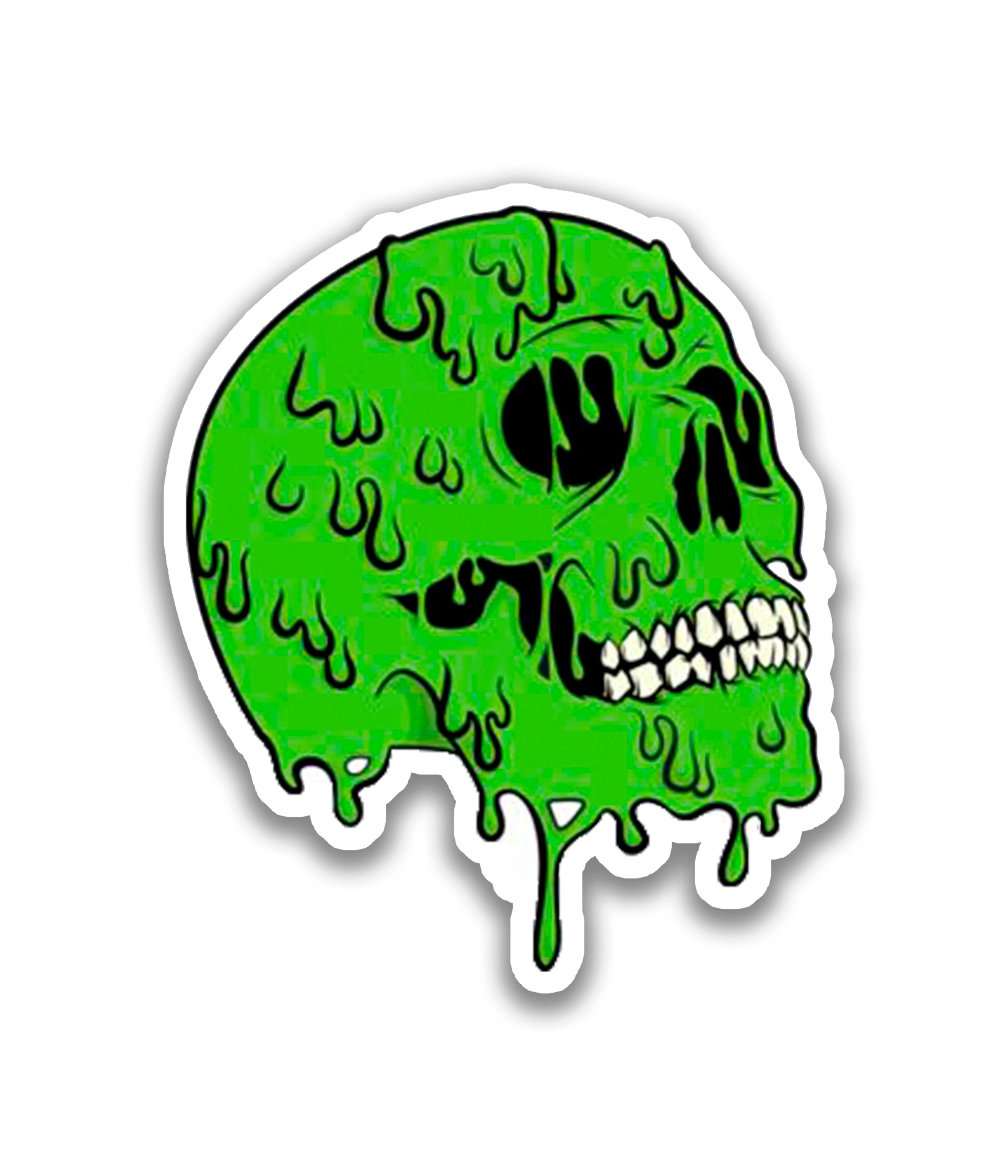 Green skull - Rei do Sticker
