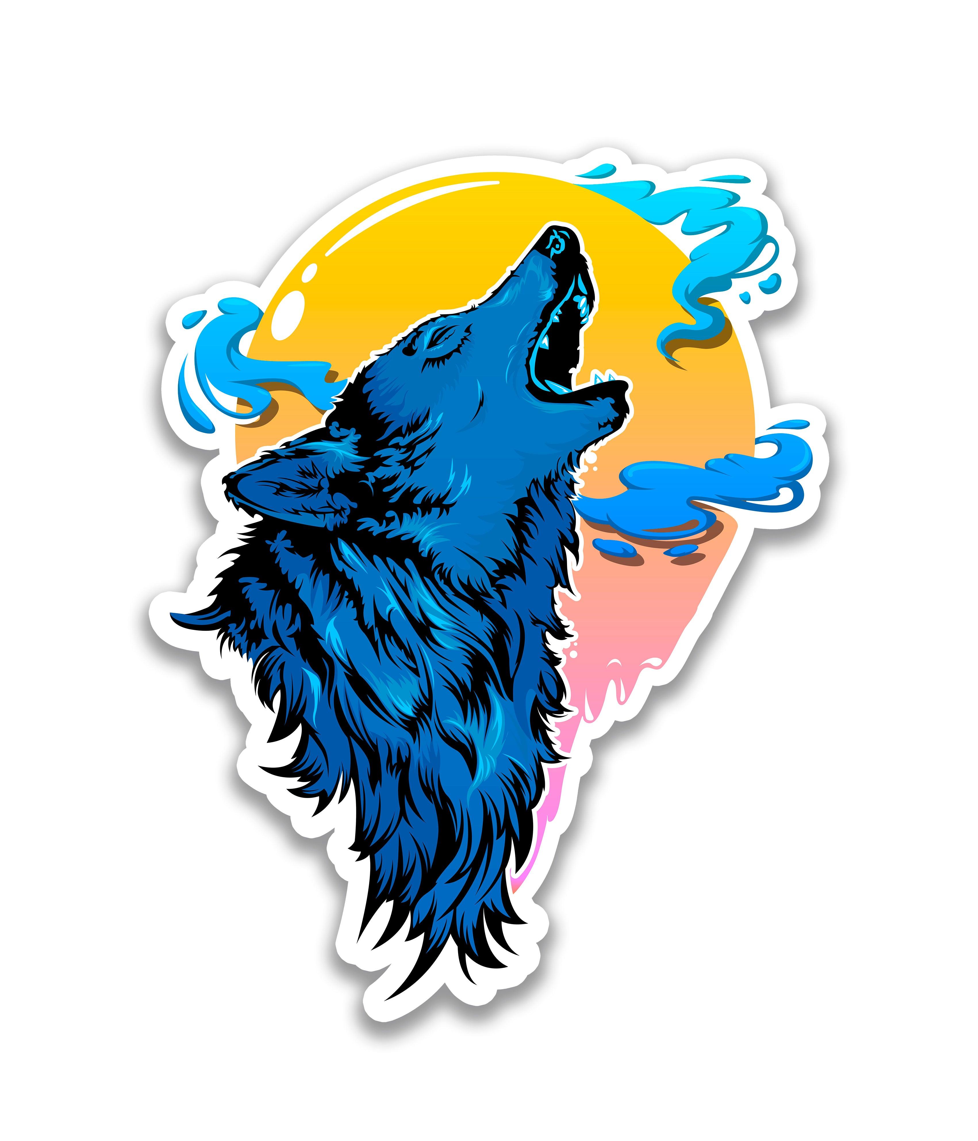 Lobo Azul - Rei do Sticker