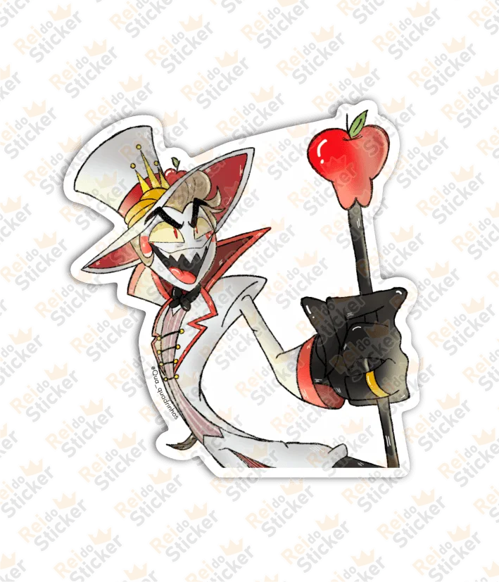 Lucifer - Hazbin Hotel - Rei do Sticker