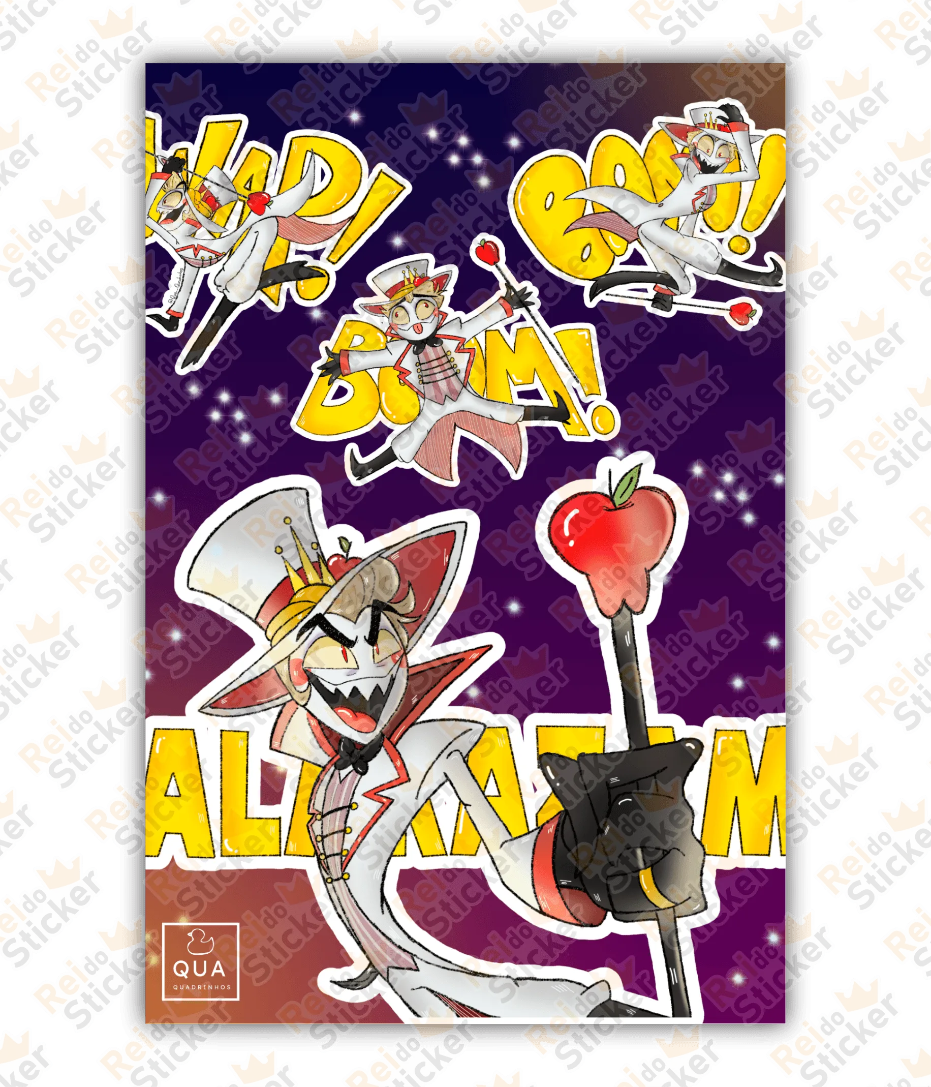 Lucifer - Wap bam boom Alakazam - Rei do Sticker