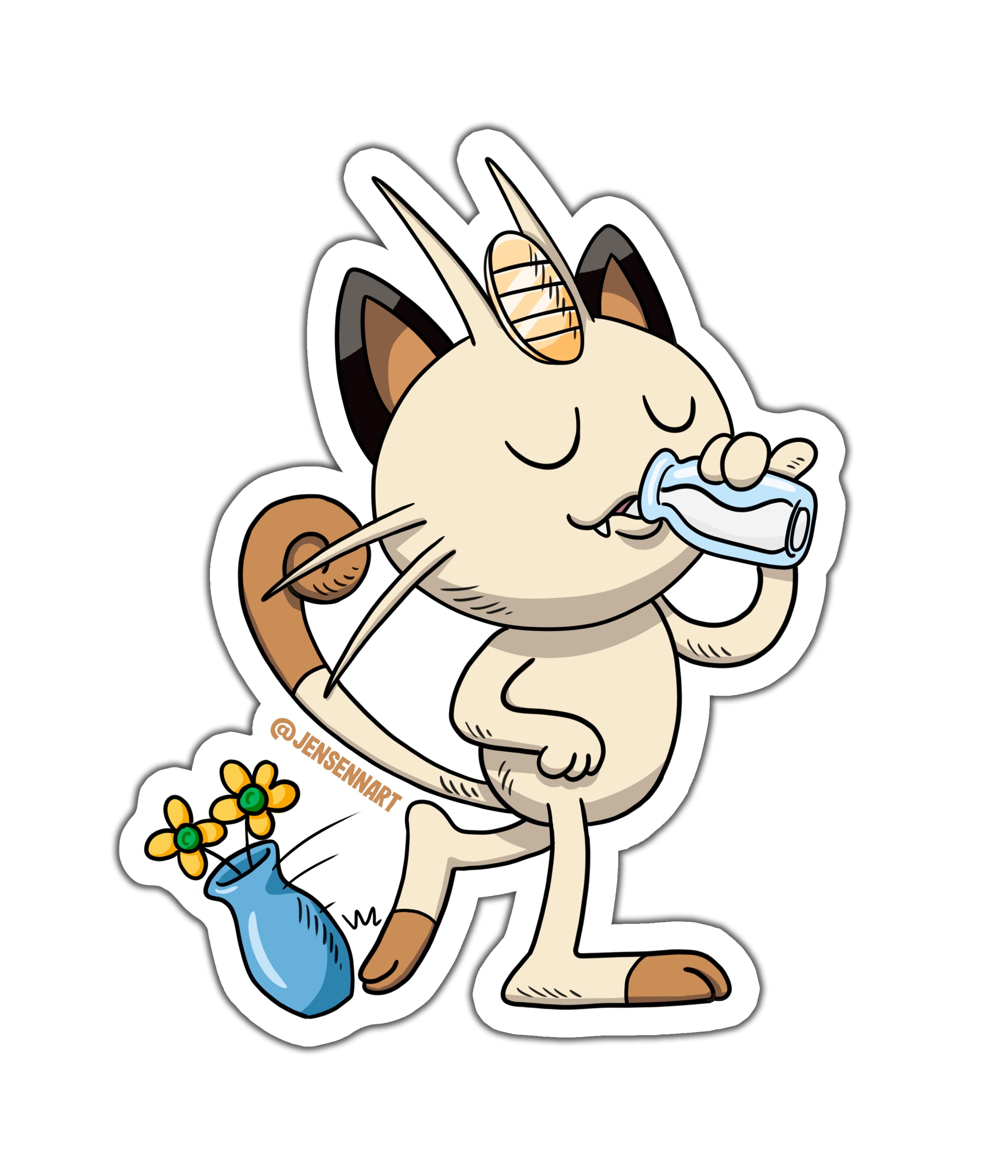 Meowth - Rei do Sticker