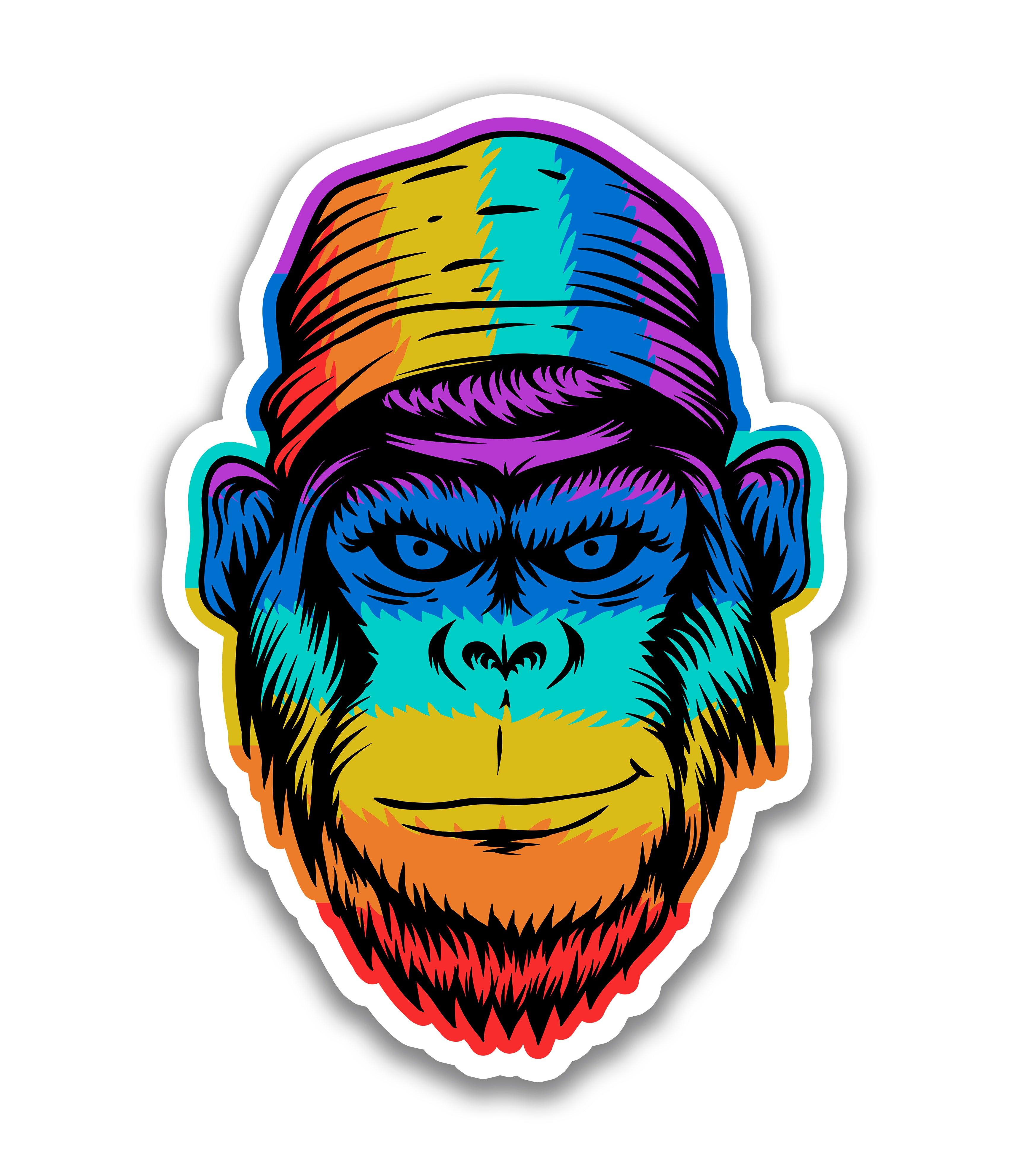Monkey Color - Rei do Sticker