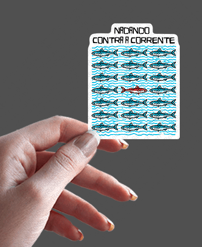 Nadando Contra a Corrente - Rei do Sticker