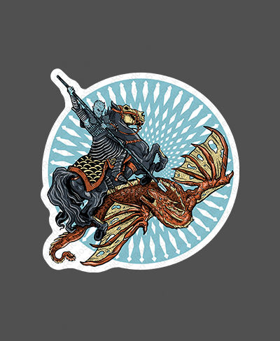 Night King And Viserion - Rei do Sticker