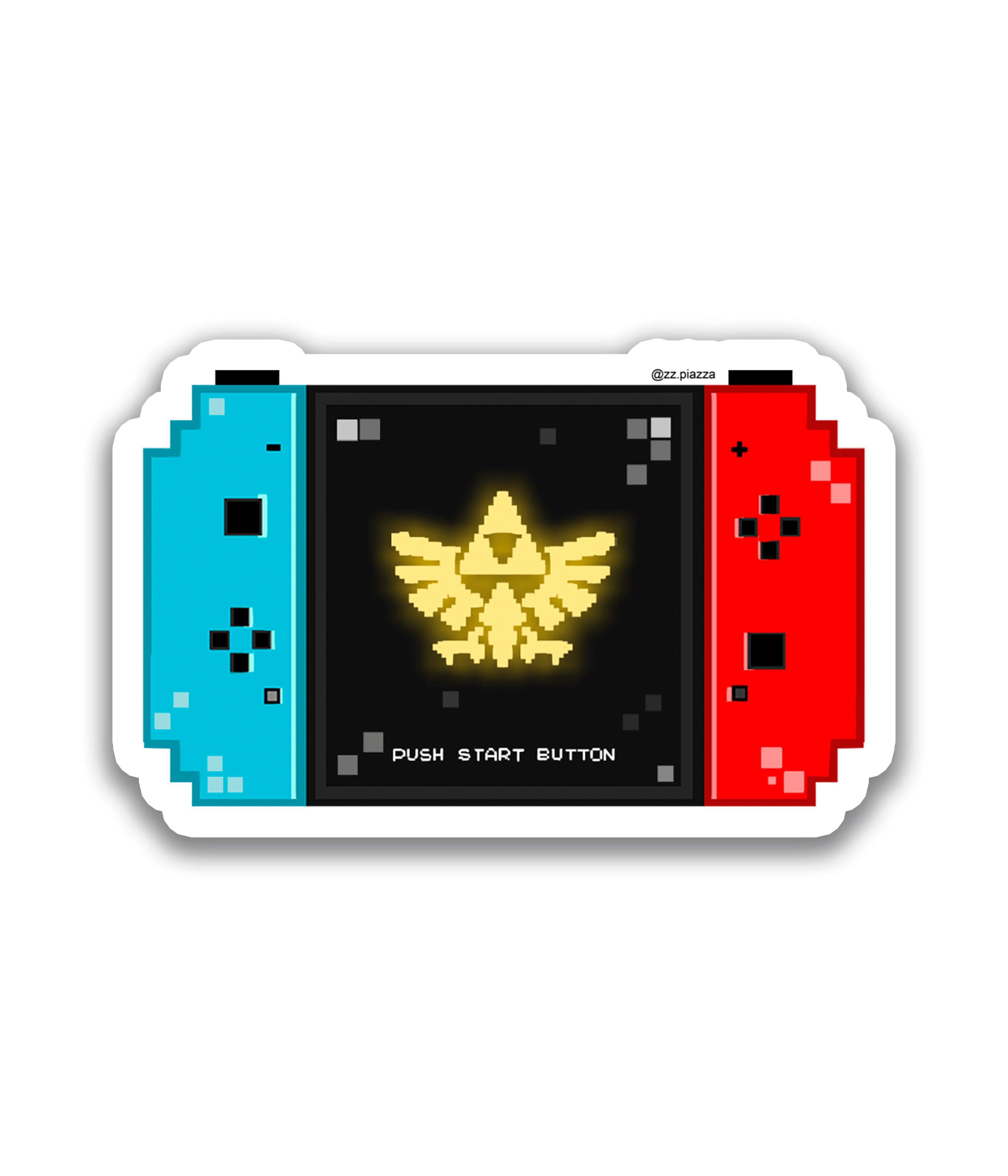 Nintendo Switch Zelda Pixel - Rei do Sticker