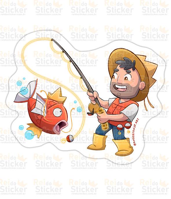Pescador de Magikarp - Rei do Sticker