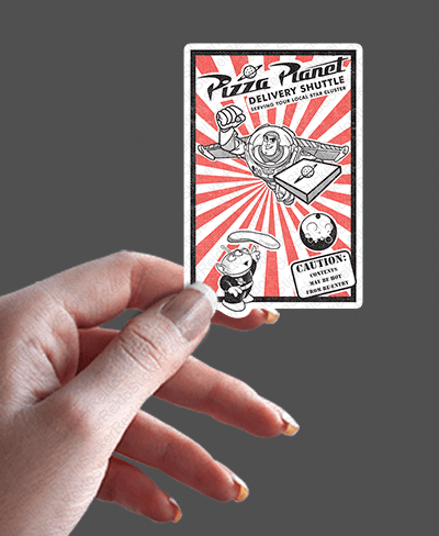 Pizza Planet - Rei do Sticker