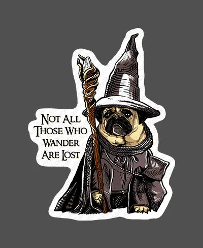 Pug The Grey - Rei do Sticker