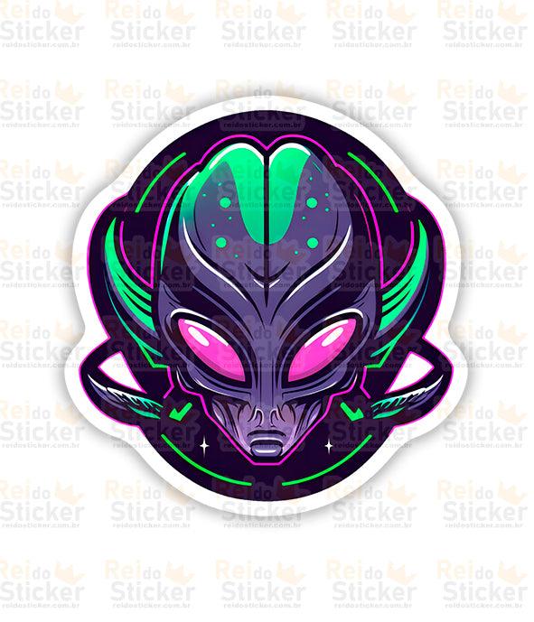 Purple Alien - Rei do Sticker