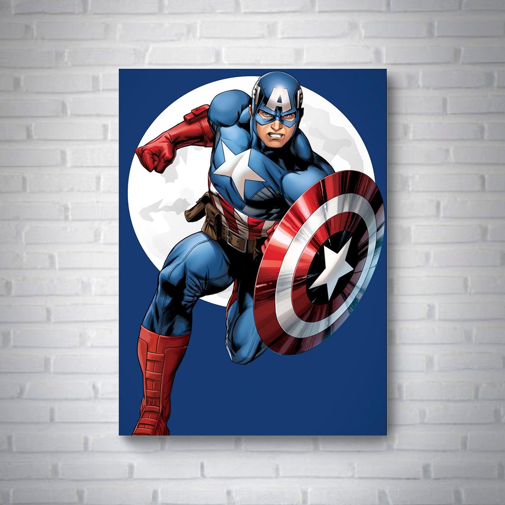 Quadro Capitão America - Rei do Sticker
